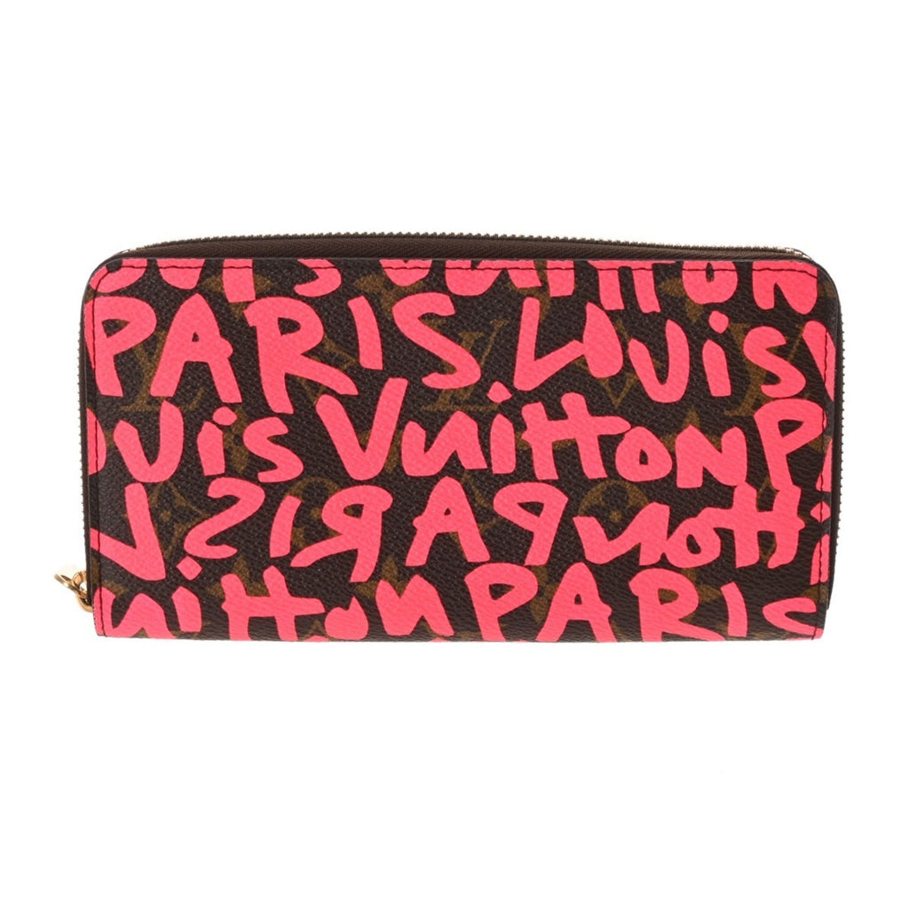 Louis Vuitton Monogram Graffiti Fuchsia Monogram Monogram Graffiti Long Bill Wallet (Bi-Fold) (Pre-Owned)