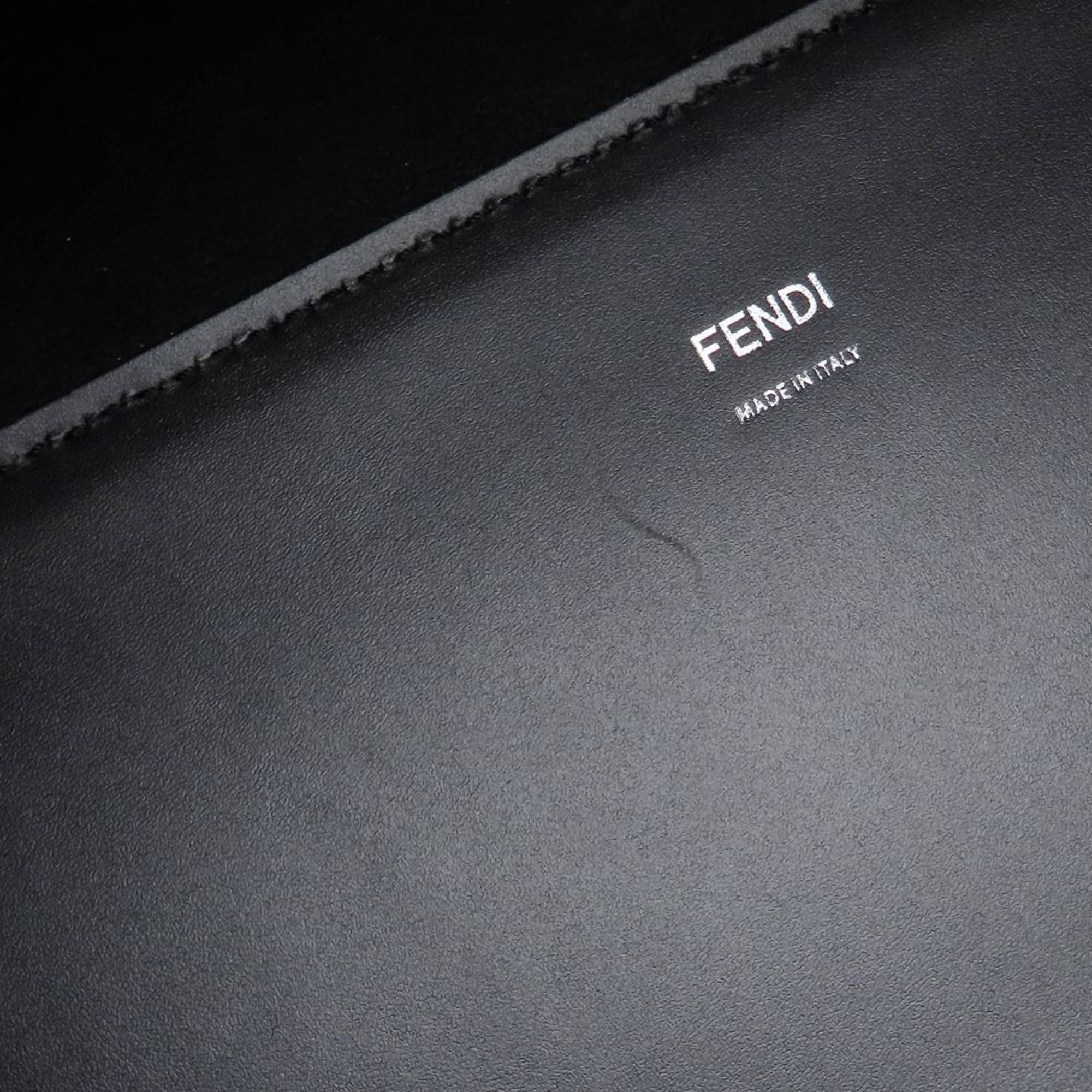 Fendi Black Leather Tote Bag (Pre-Owned)
