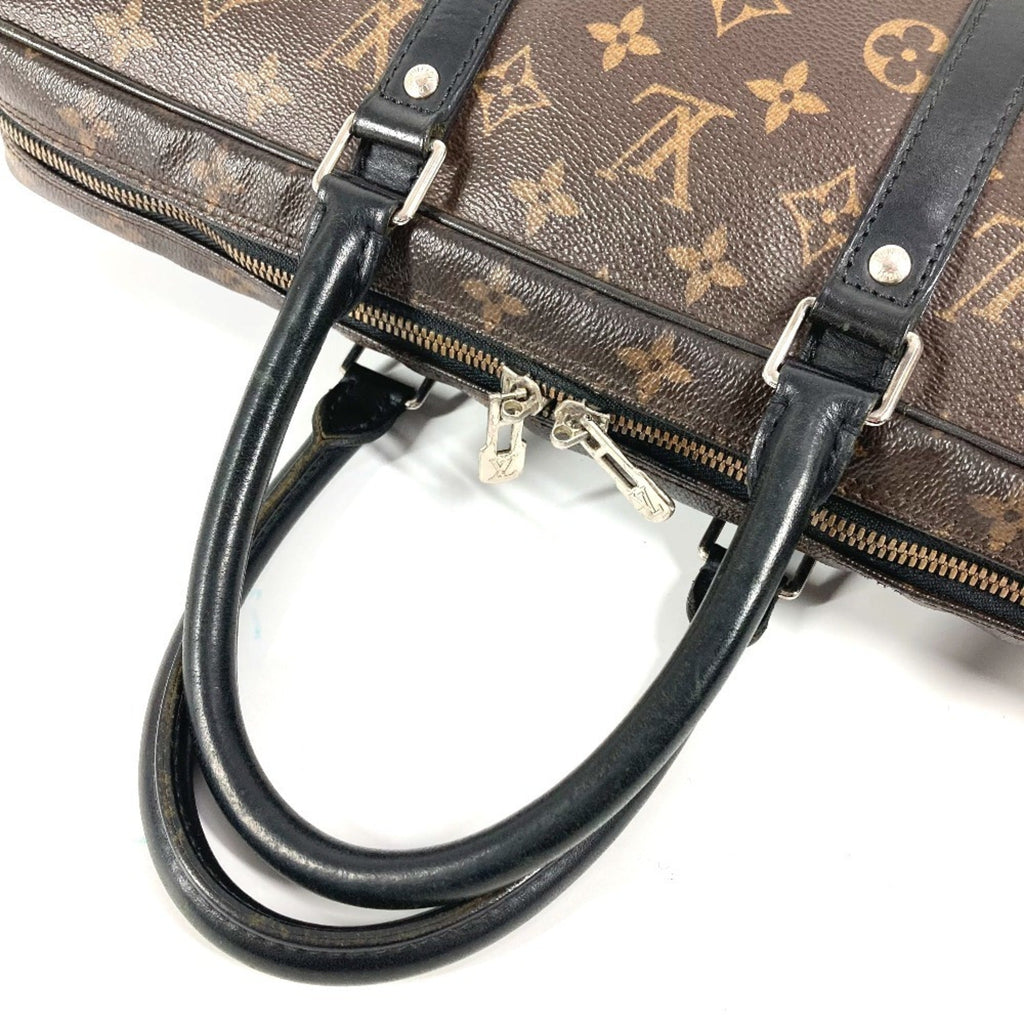 Louis Vuitton Black Brown Monogram Canvas Tote Bag (Pre-Owned)