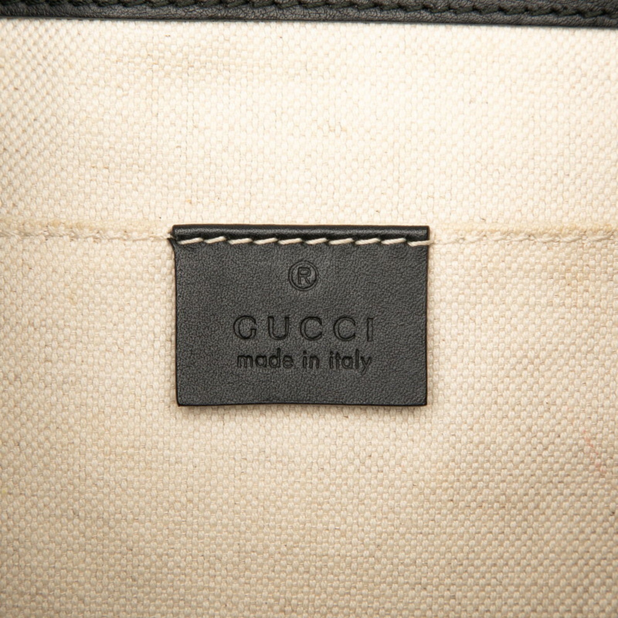 Gucci Black Leather Backpack (Pre-Owned)