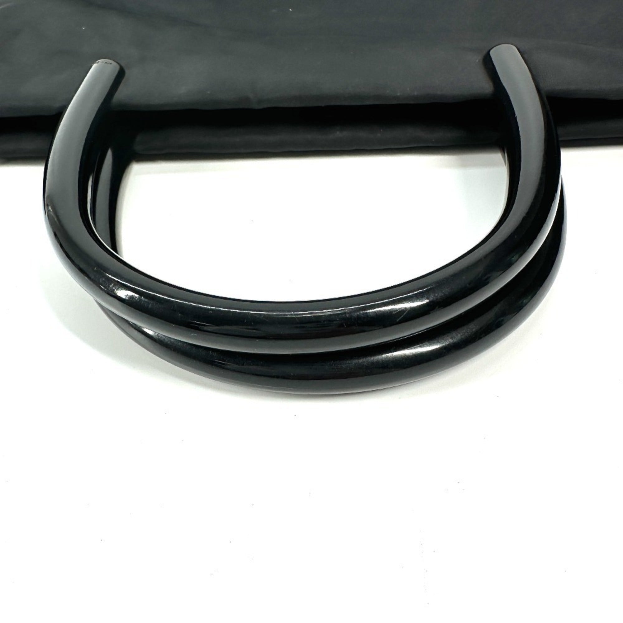 Prada Black Nylon Handbag Tote Bag (Pre-Owned)