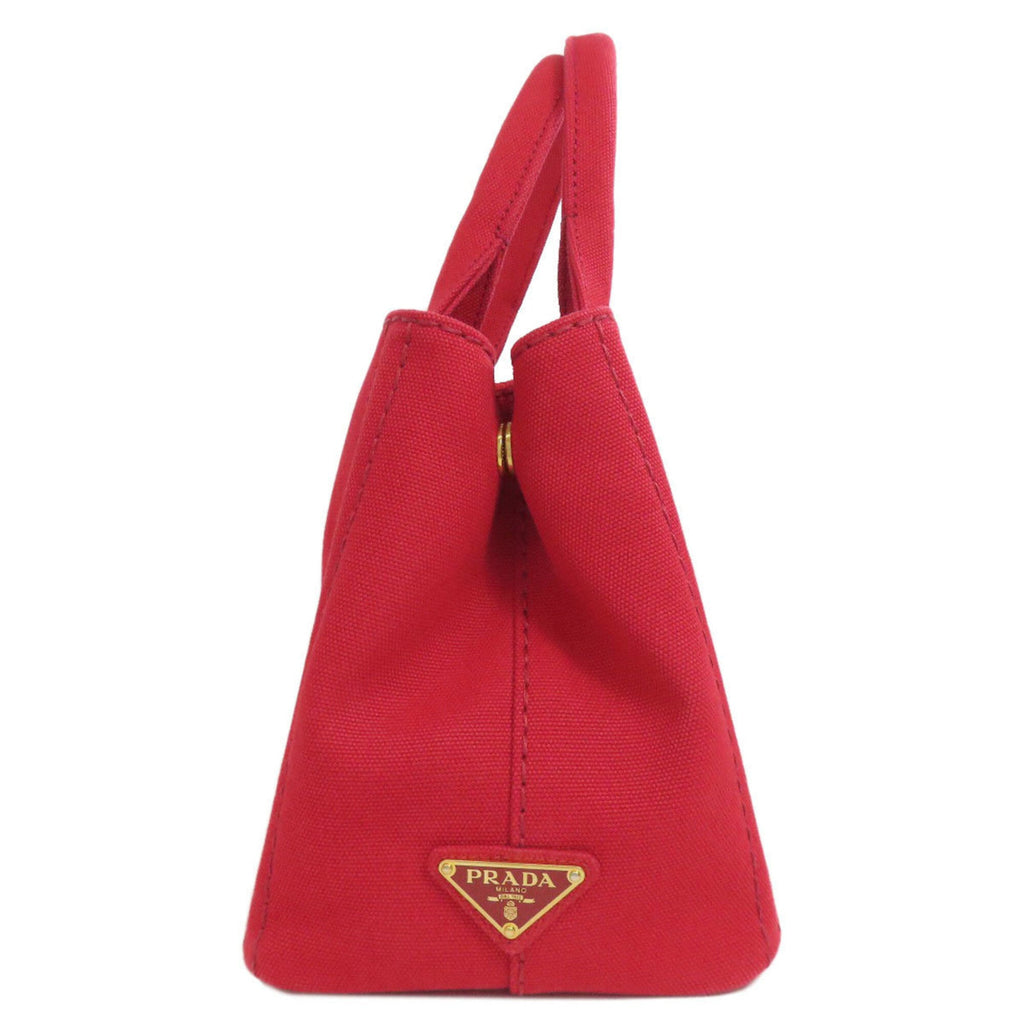 Prada Red Color Canapa Handbag (Pre-Owned)