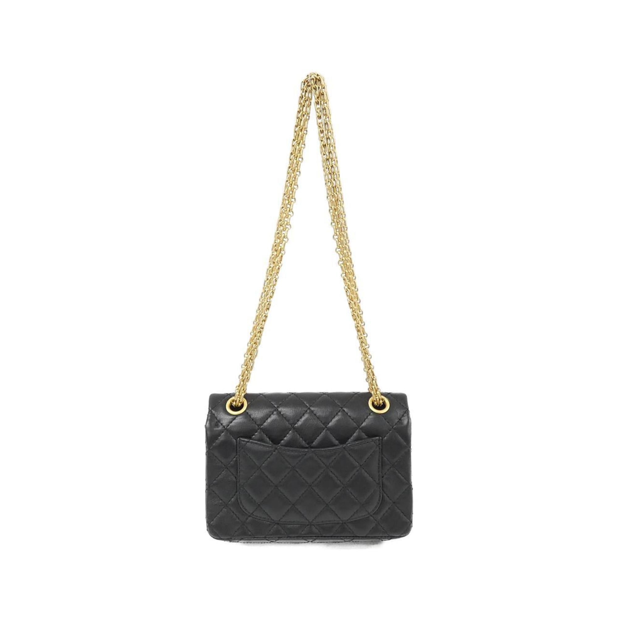 Chanel Black Leather Shoulder Bag (Pre-Owned)