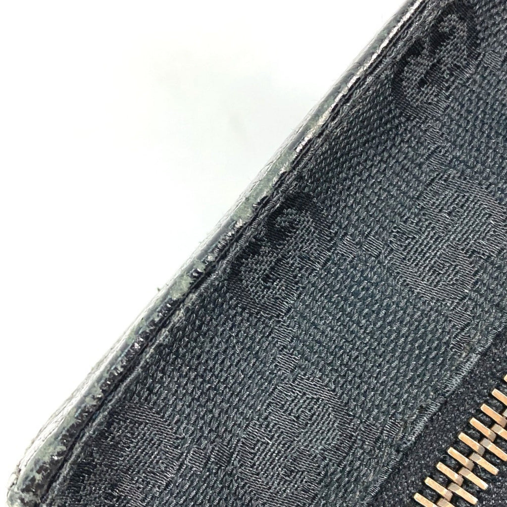 Gucci Black Gg Canvas Leather Fanny Pack Sling Bag (Pre-Owned)