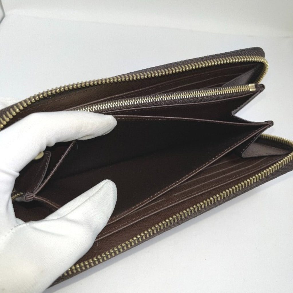 Louis Vuitton Brown Damier Canvas Long Wallet (Bi-Fold) (Pre-Owned)