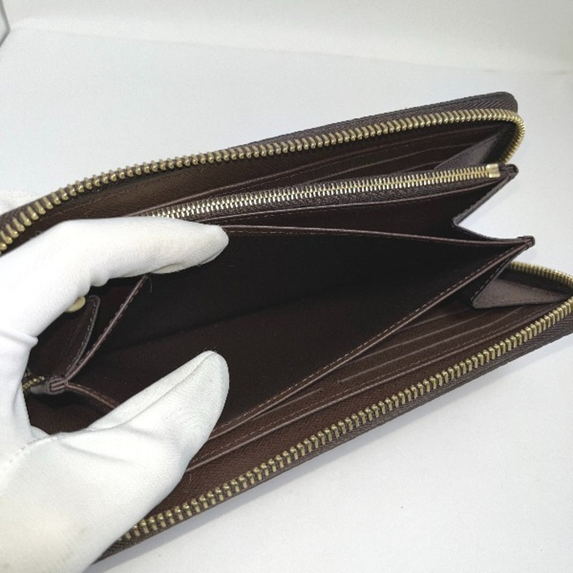 Louis Vuitton Brown Damier Canvas Long Wallet (Bi-Fold) (Pre-Owned)