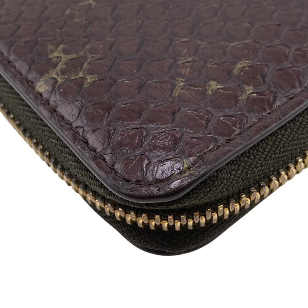 Louis Vuitton Exotic Brown Monogram Monogram Long Wallet (Bi-Fold) (Pre-Owned)
