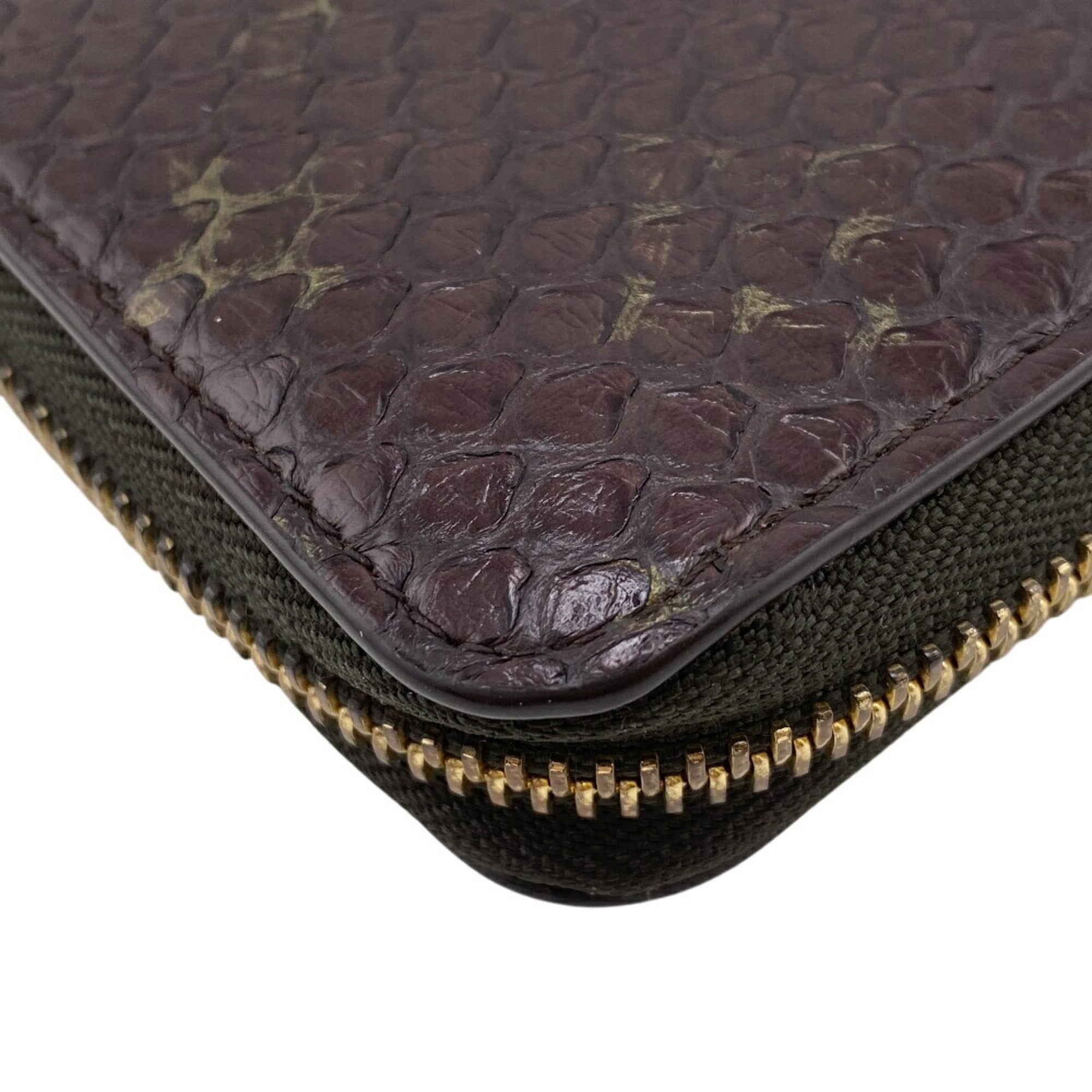 Louis Vuitton Exotic Brown Monogram Monogram Long Wallet (Bi-Fold) (Pre-Owned)
