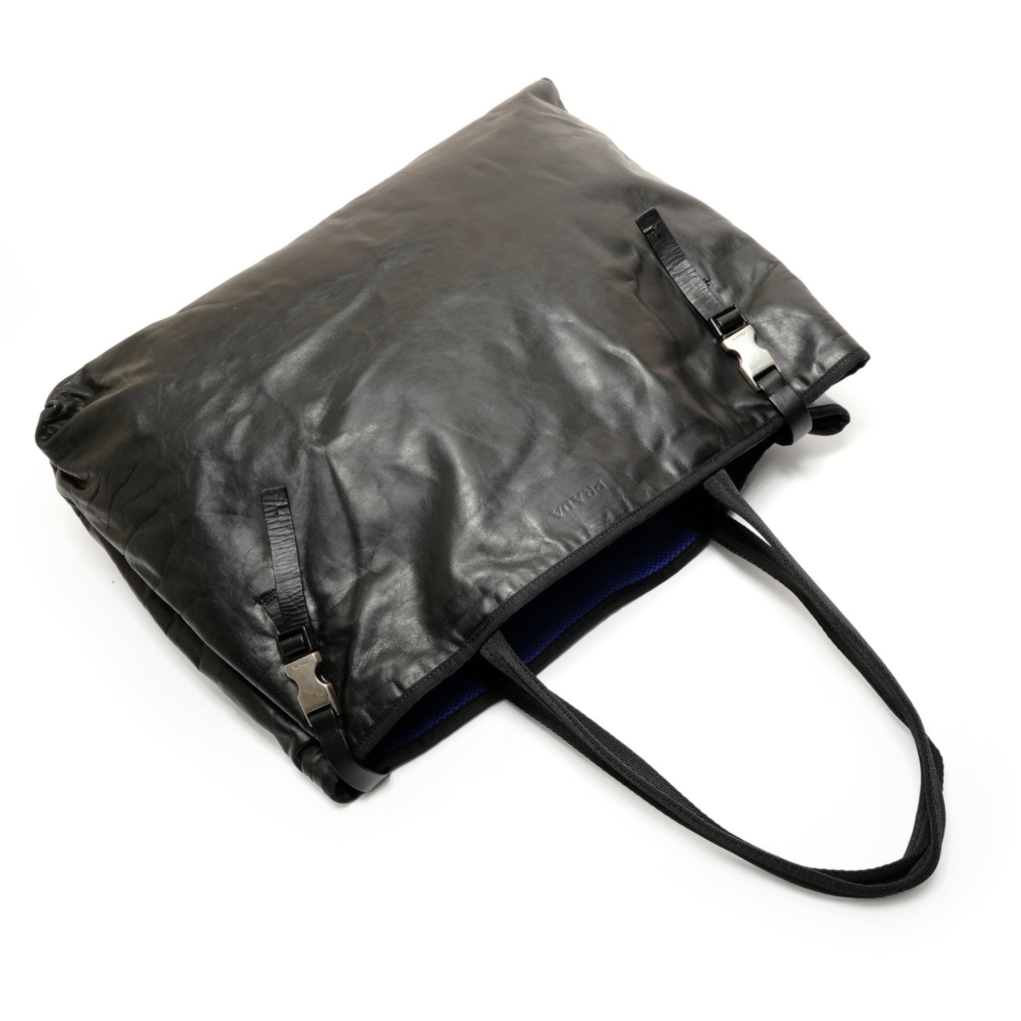 Prada Black Leather Tote Bag (Pre-Owned)