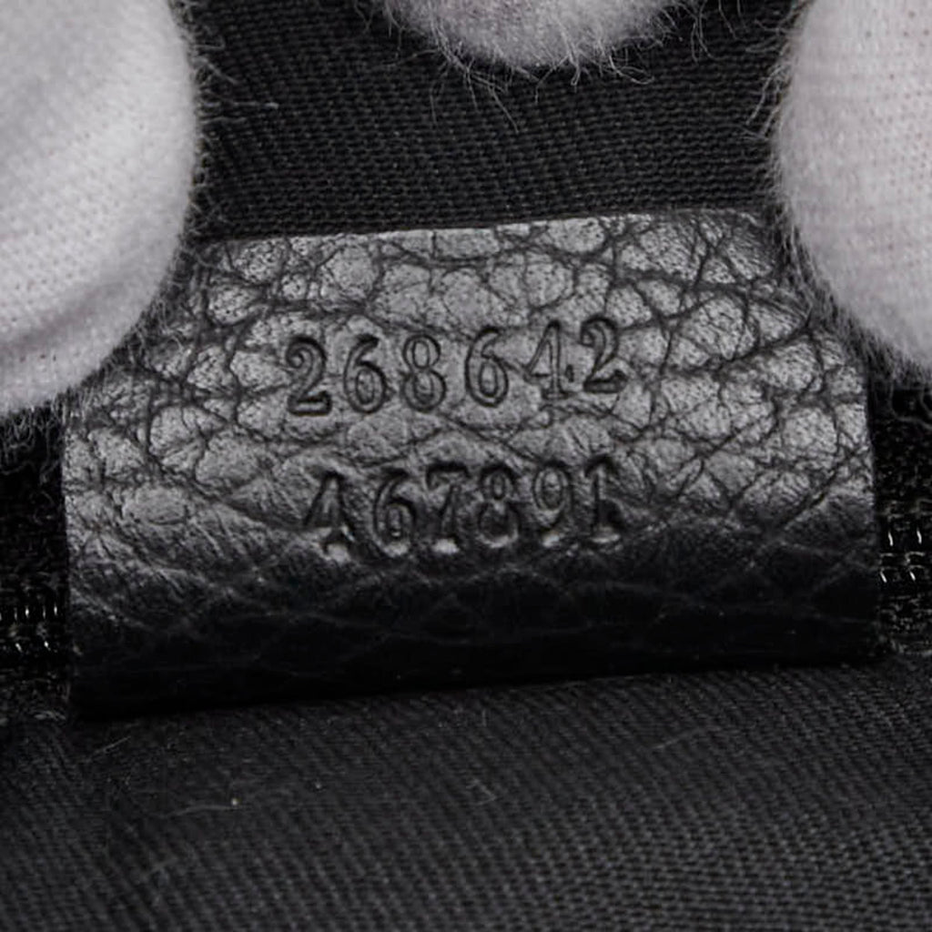 Gucci Black Canvas Leather Shoulder Bag (Pre-Owned)