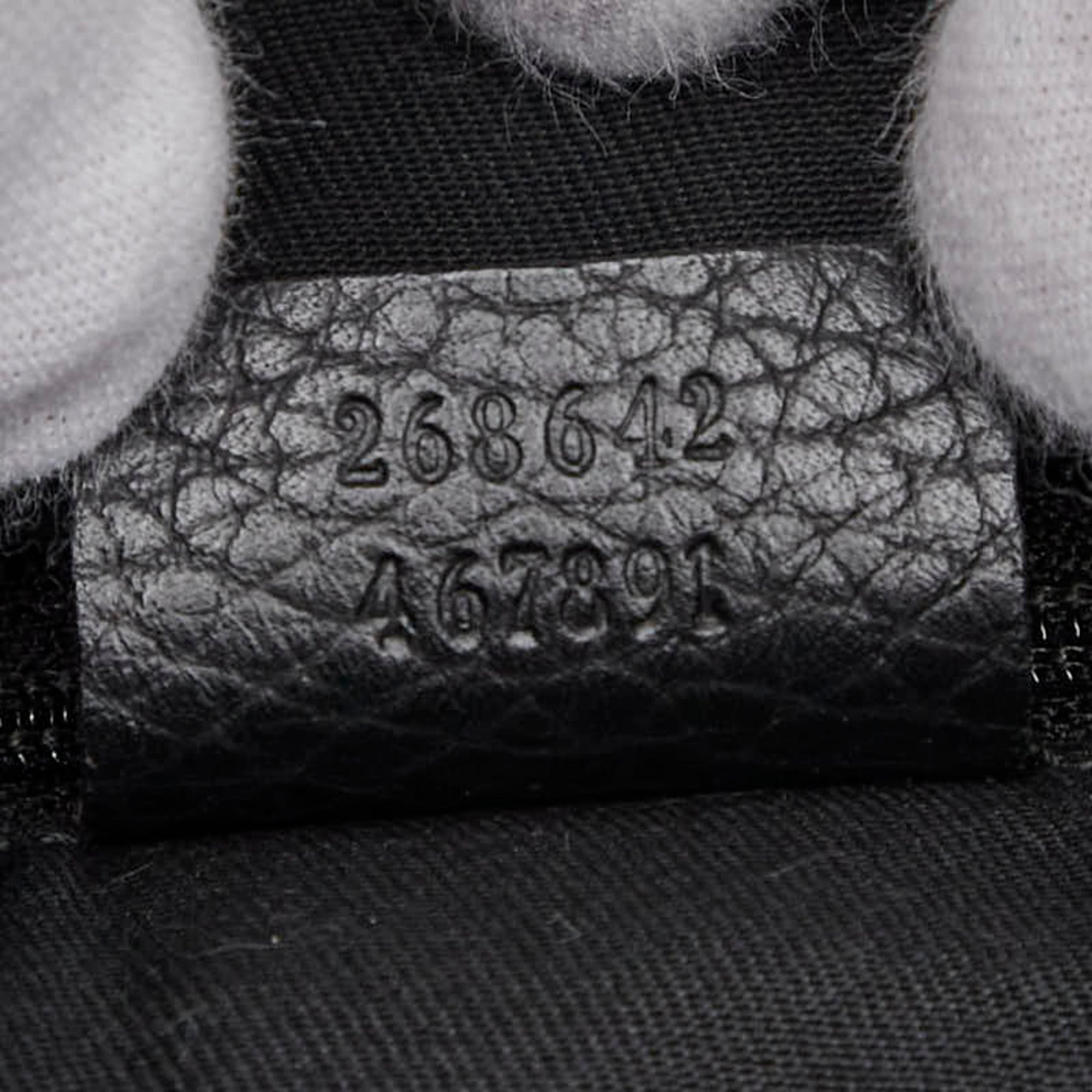 Gucci Black Canvas Leather Shoulder Bag (Pre-Owned)