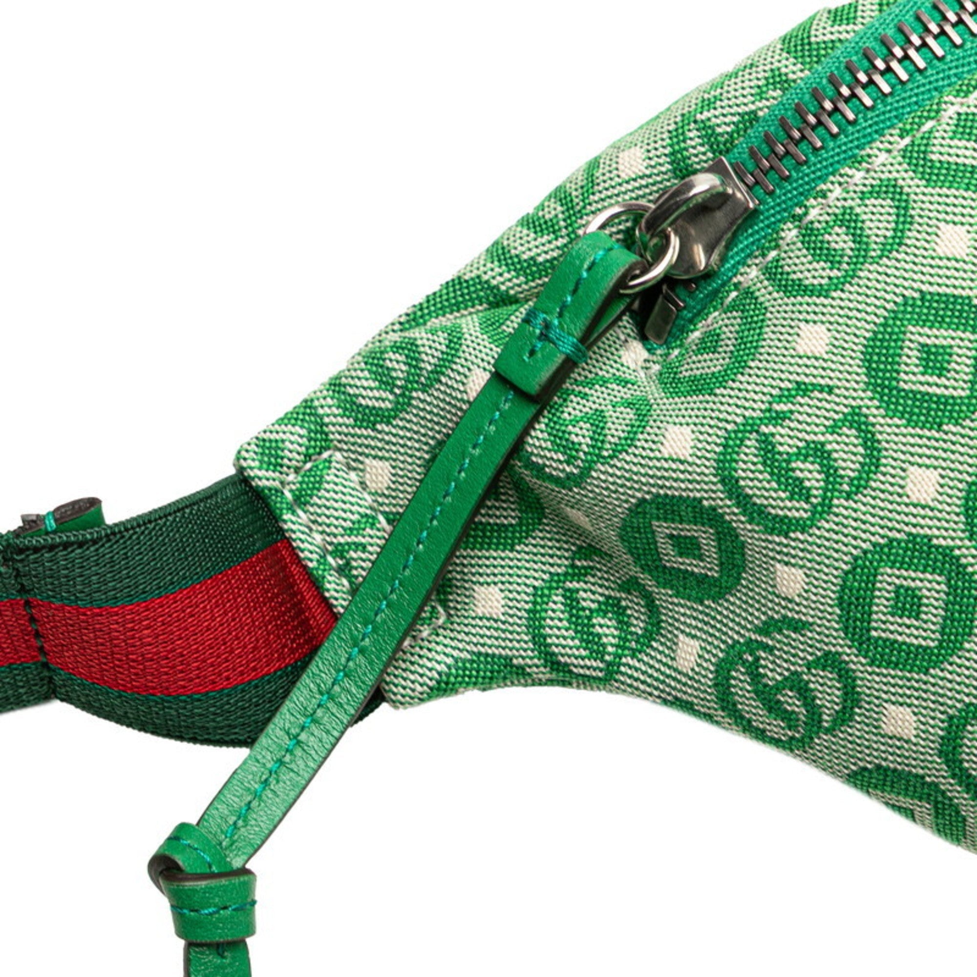 Gucci Green Canvas Fanny Pack (Pre-Owned)