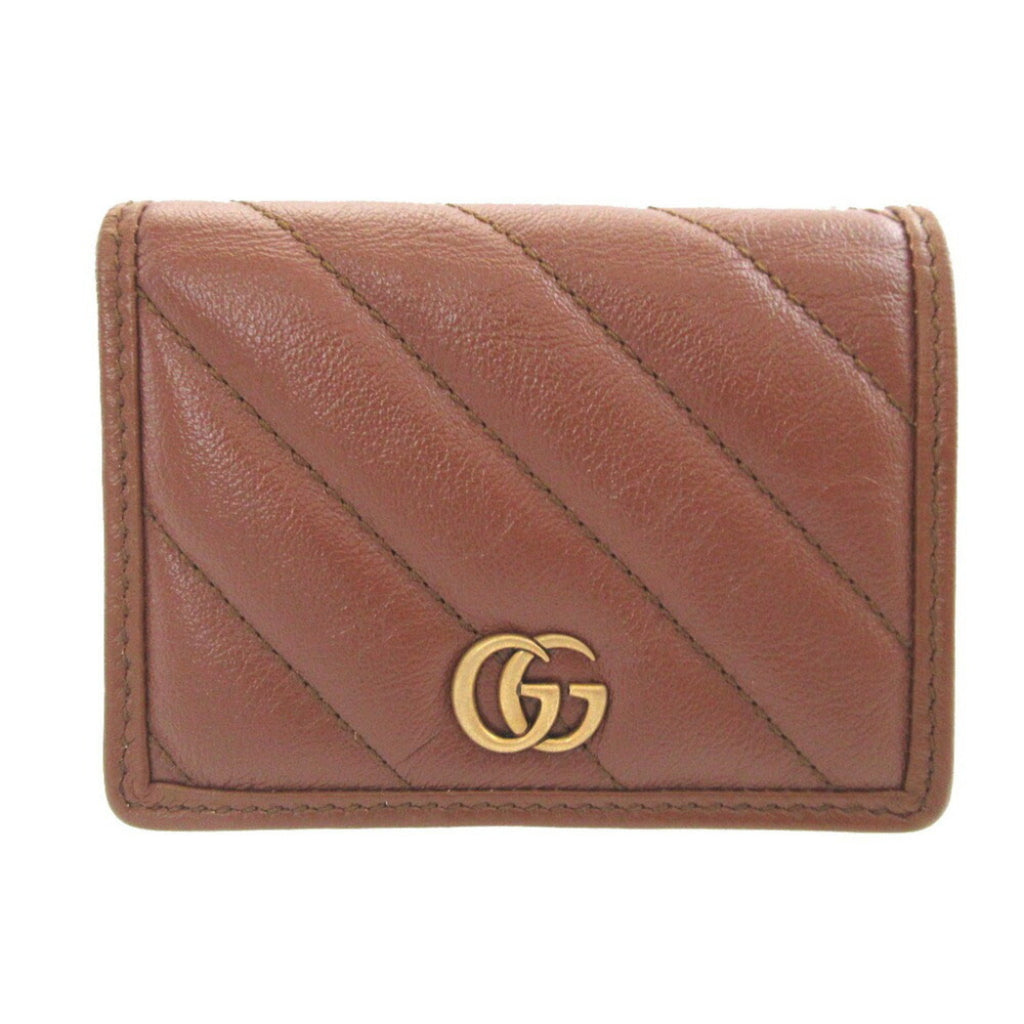 Gucci Brown Leather Coin Purse/Coin Case (Pre-Owned)