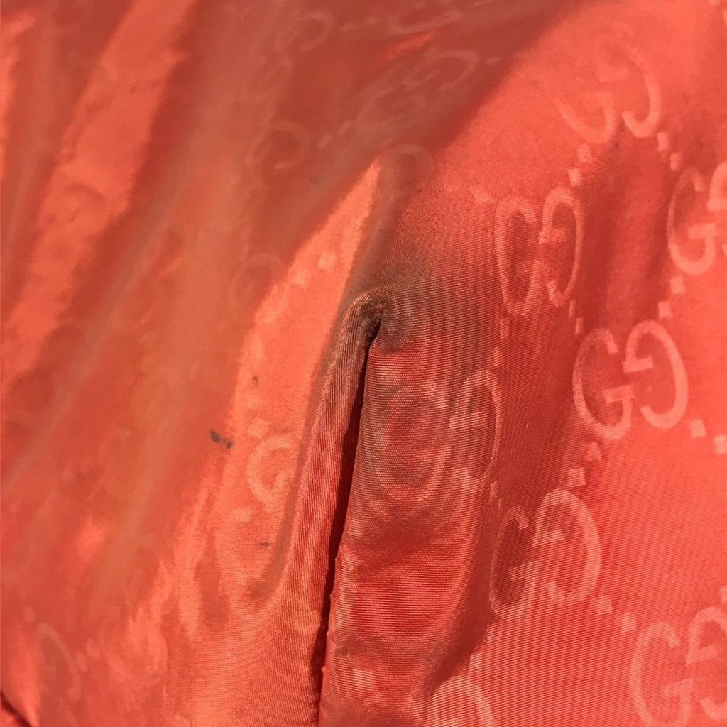 Gucci Orange Nylon Handbag Shoulder Bag Tote Bag (Pre-Owned)