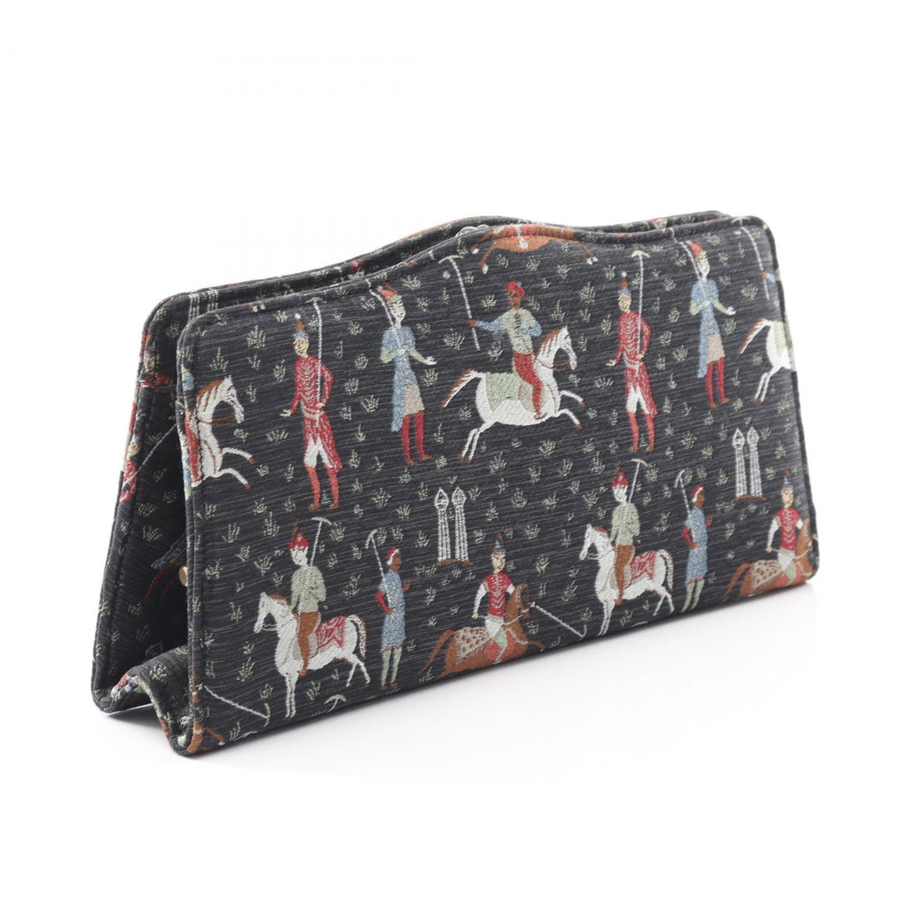 Gucci Black Multi-Color Canvas Clutch Bag (Pre-Owned)