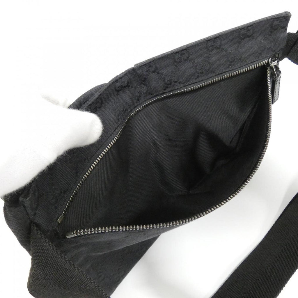 Gucci Black Gg Canvas Fanny Pack (Pre-Owned)