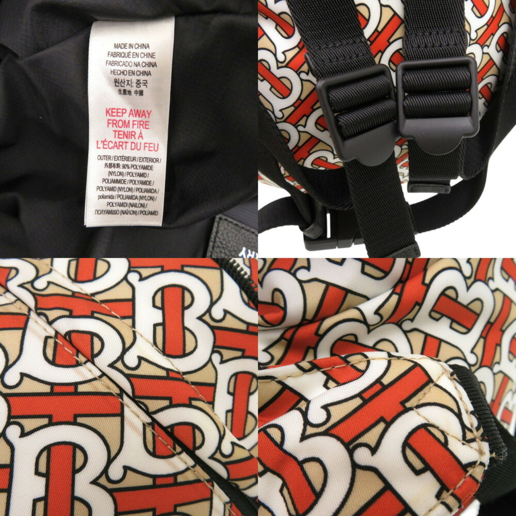Burberry Black Orange Nylon Pouch (Pre-Owned)