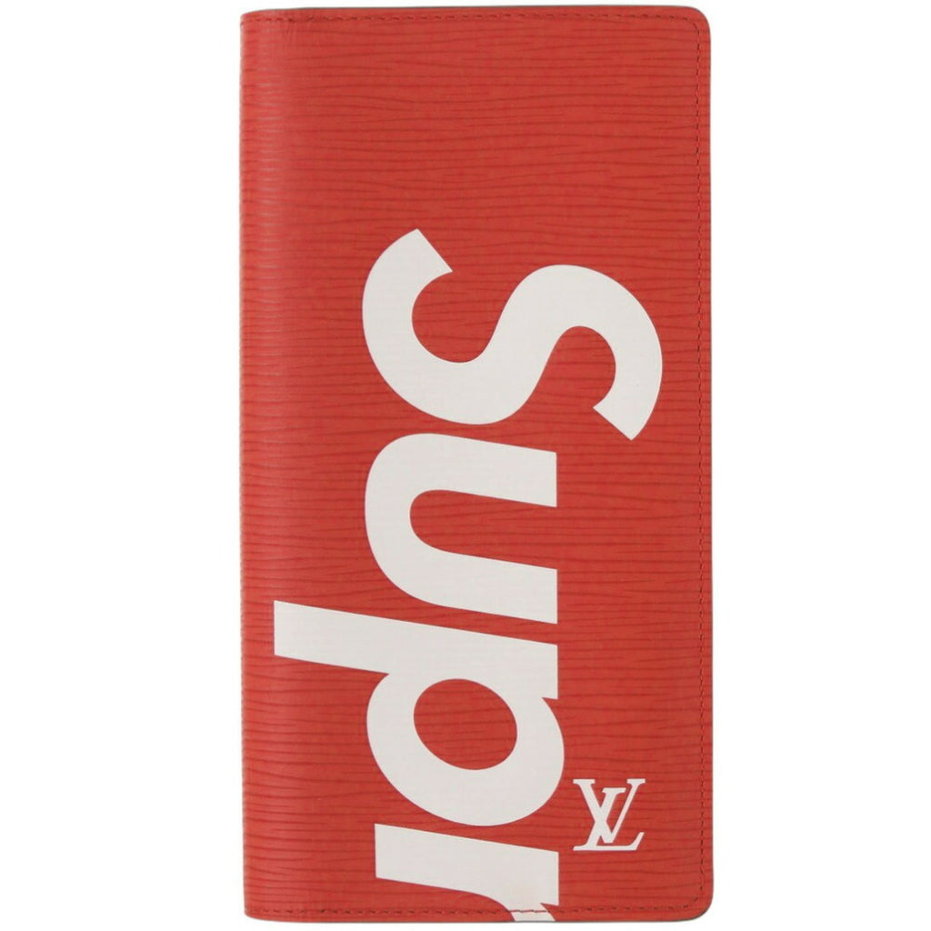 Louis Vuitton Red Color Epi Leather Long Wallet (Bi-Fold) (Pre-Owned)