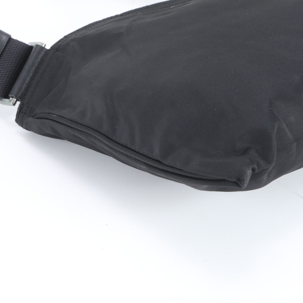 Prada Black Nylon Leather Shoulder Bag (Pre-Owned)