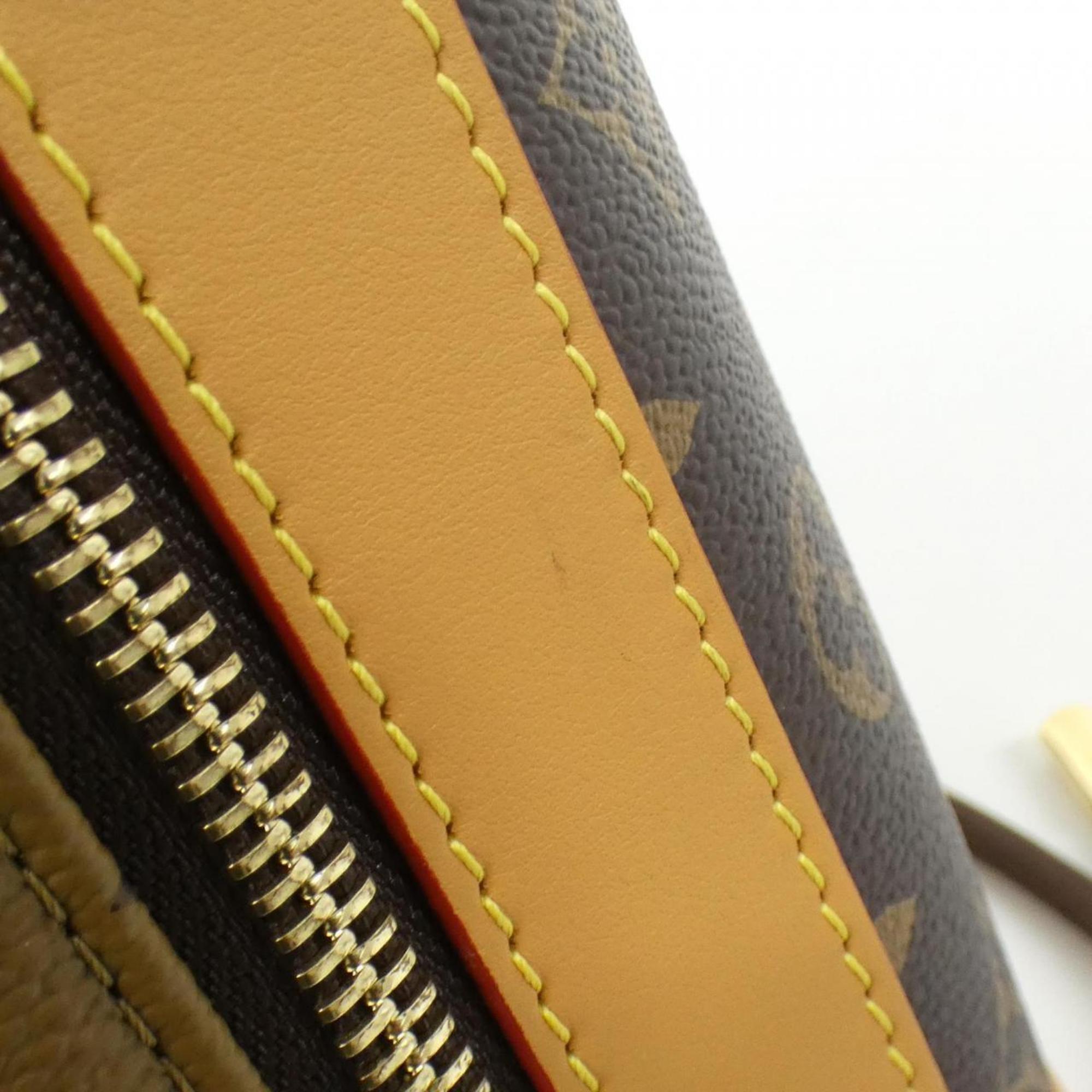 Louis Vuitton Marron Coated Canvas Shoulder Bag (Pre-Owned)