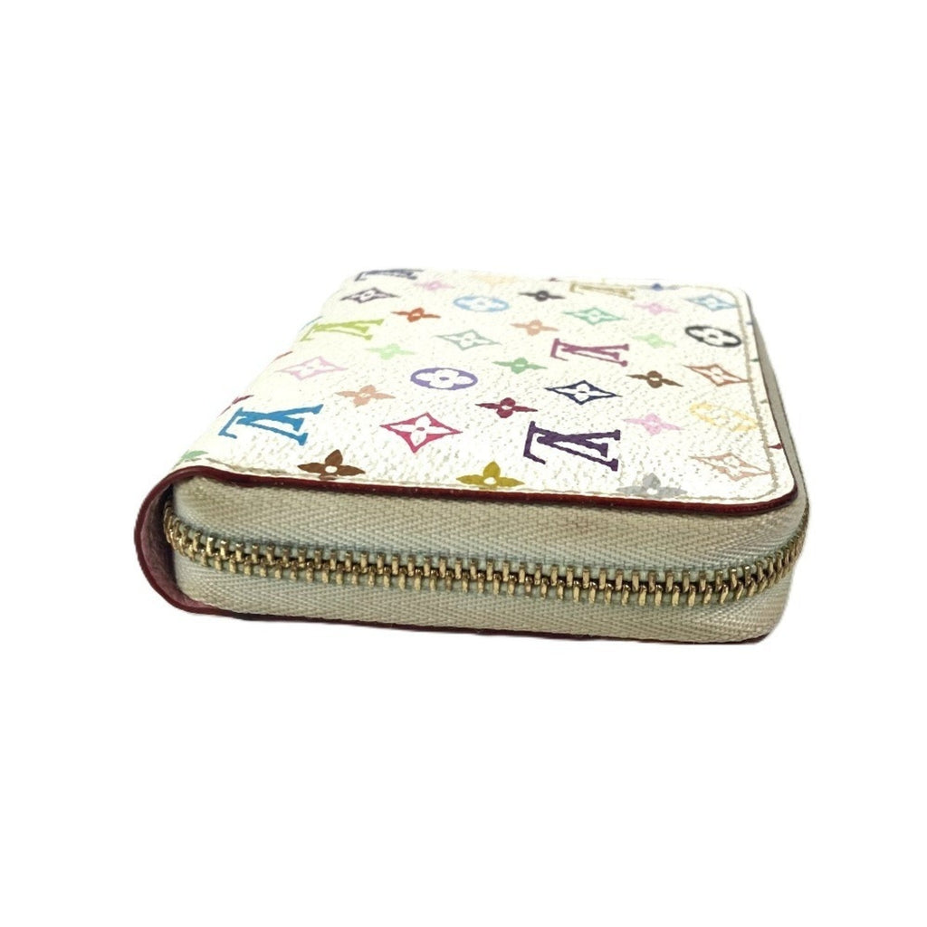 Louis Vuitton Monogram Multicolore Litchi White Monogram Multicolore Coin Purse/Coin Case (Pre-Owned)