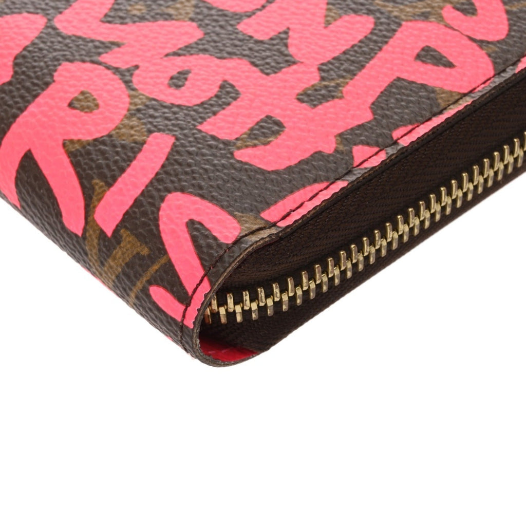 Louis Vuitton Monogram Graffiti Fuchsia Monogram Monogram Graffiti Long Bill Wallet (Bi-Fold) (Pre-Owned)