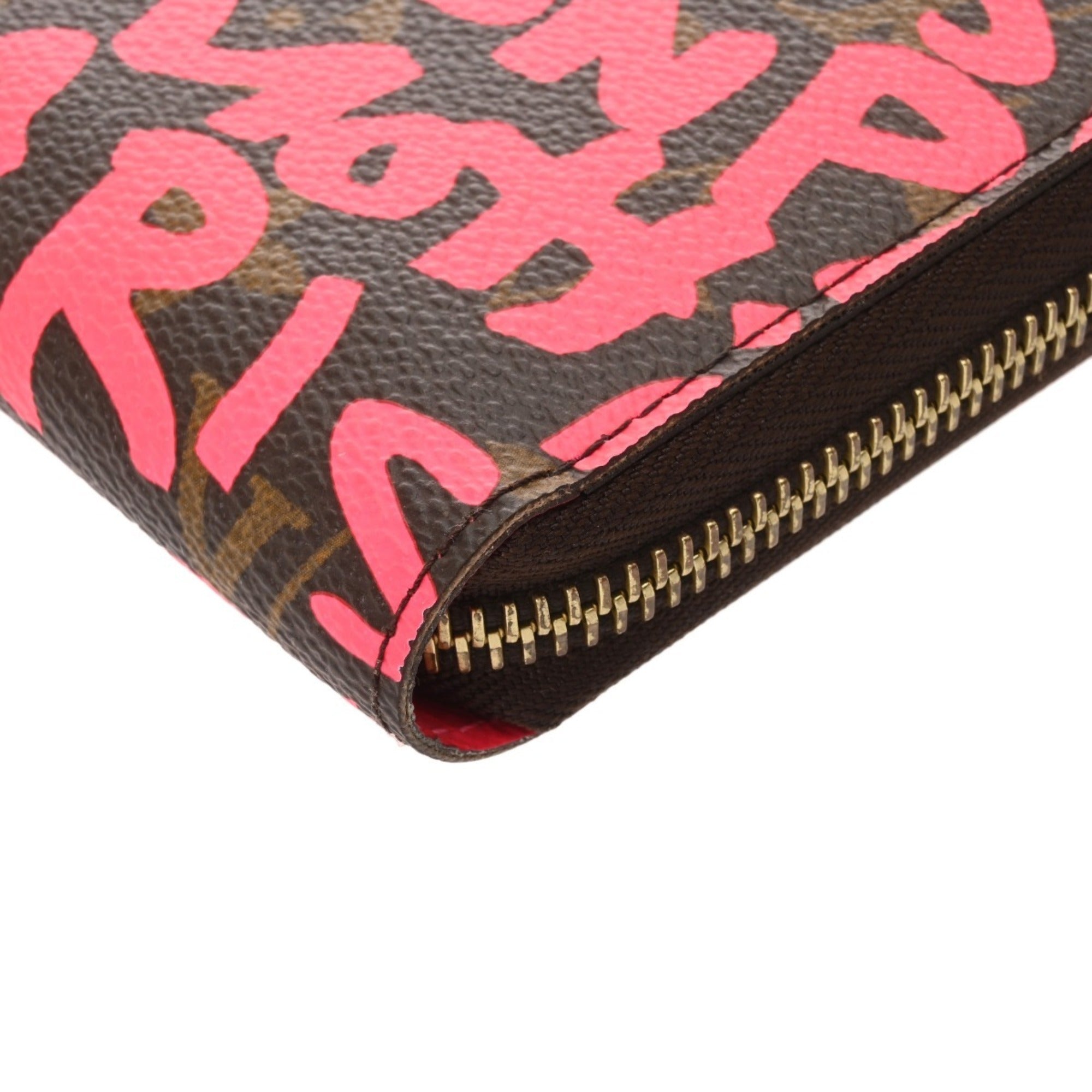 Louis Vuitton Monogram Graffiti Fuchsia Monogram Monogram Graffiti Long Bill Wallet (Bi-Fold) (Pre-Owned)