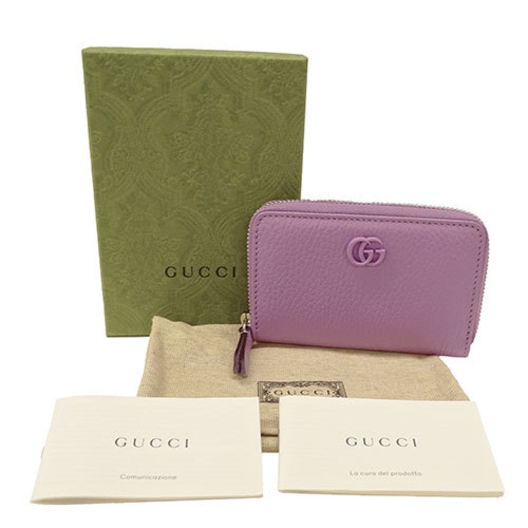 Gucci Purple Leather Coin Purse/Coin Case (Pre-Owned)