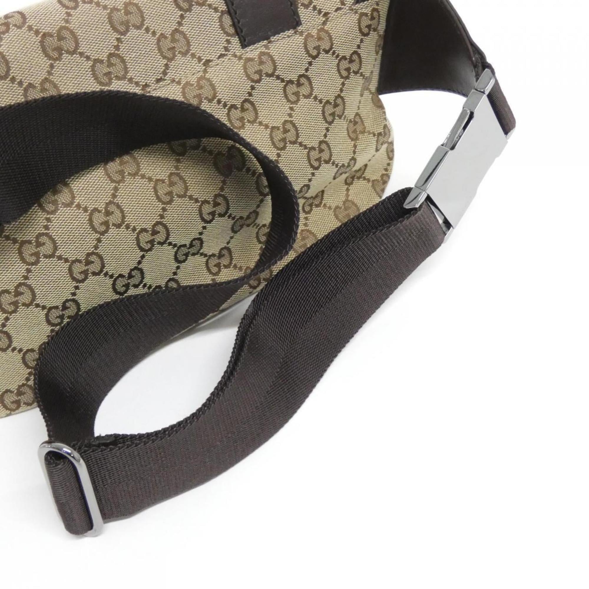 Gucci Beige Brown Gg Canvas Fanny Pack (Pre-Owned)
