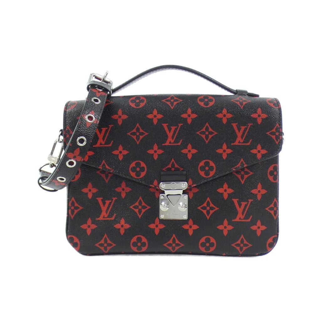 Louis Vuitton Black Rouge Coated Canvas Handbag Pochette (Pre-Owned)