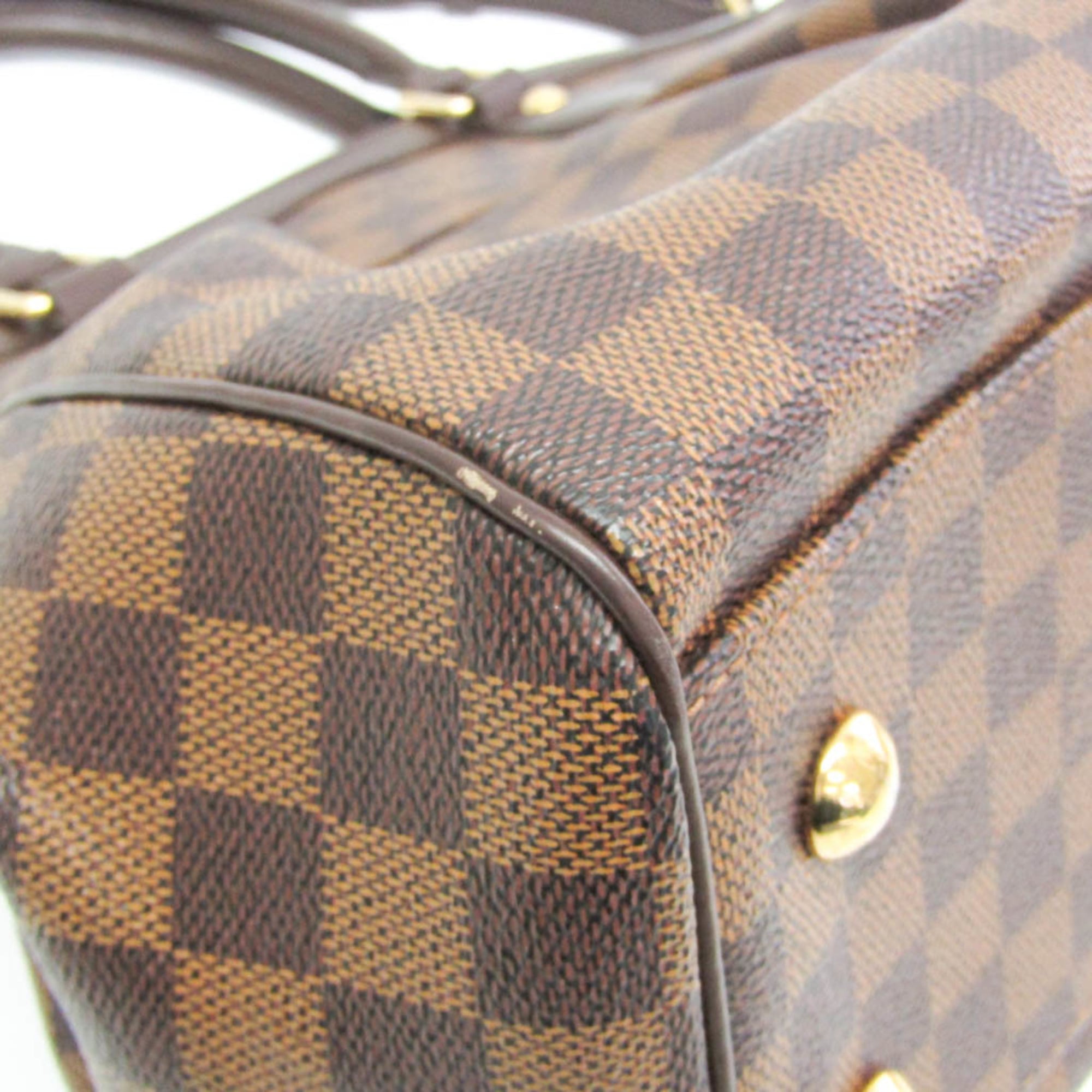 Louis Vuitton Trevi Handbag Damier Brown Canvas Handbag (Pre-Owned)