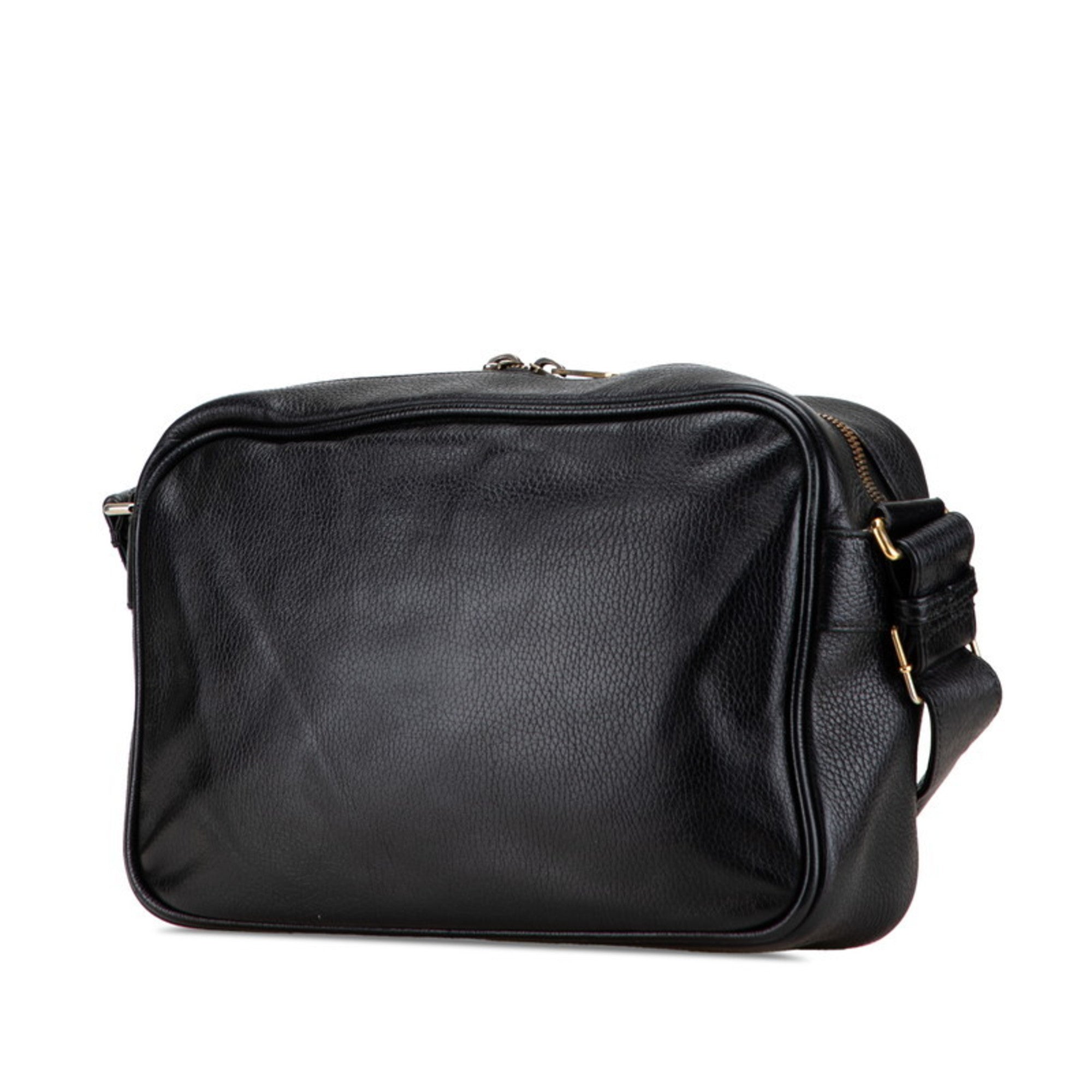 Gucci Black Leather Shoulder Bag (Pre-Owned)