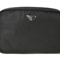 Prada Black Vela Nylon Pouch (Pre-Owned)