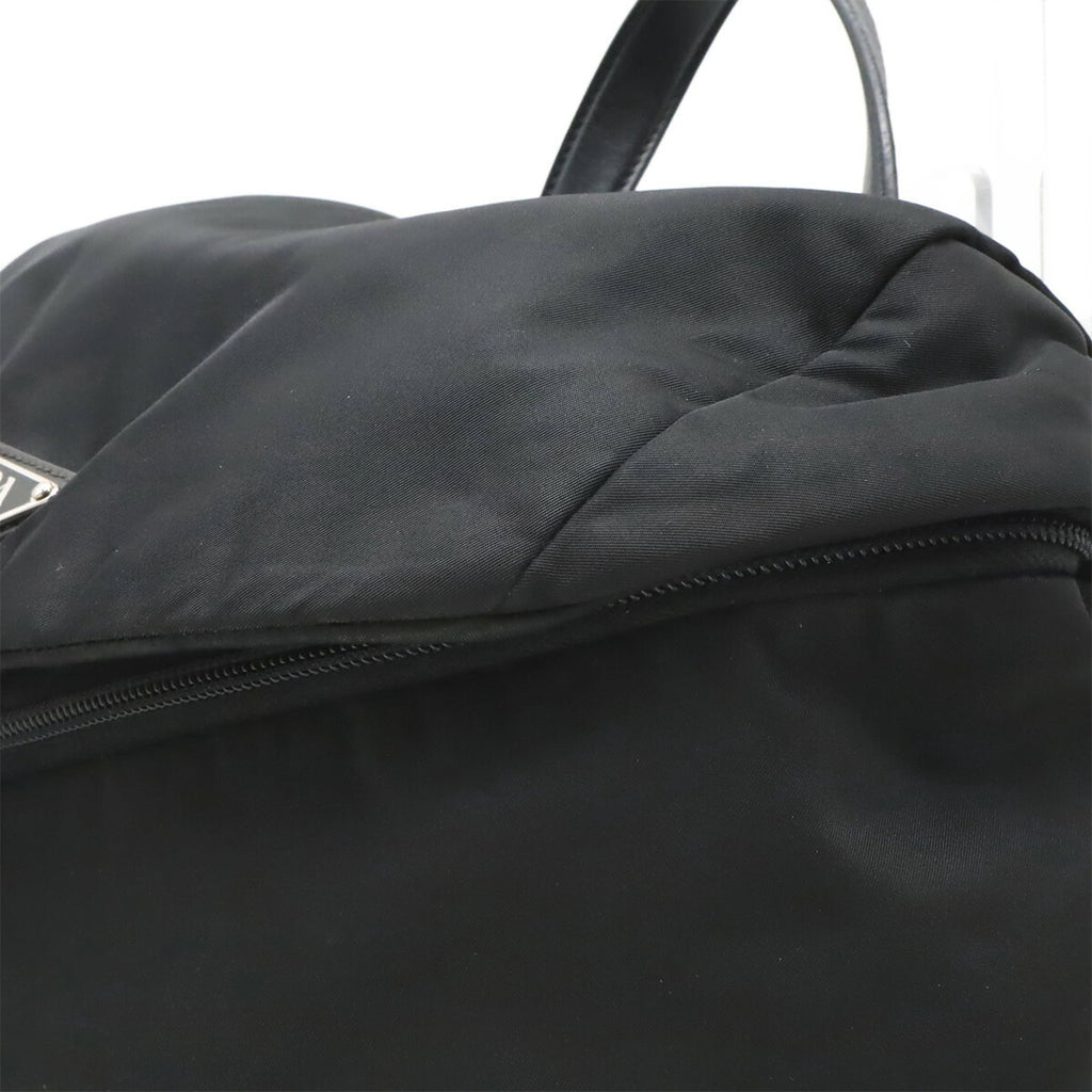 Prada Black Nero Nylon Leather Backpack (Pre-Owned)