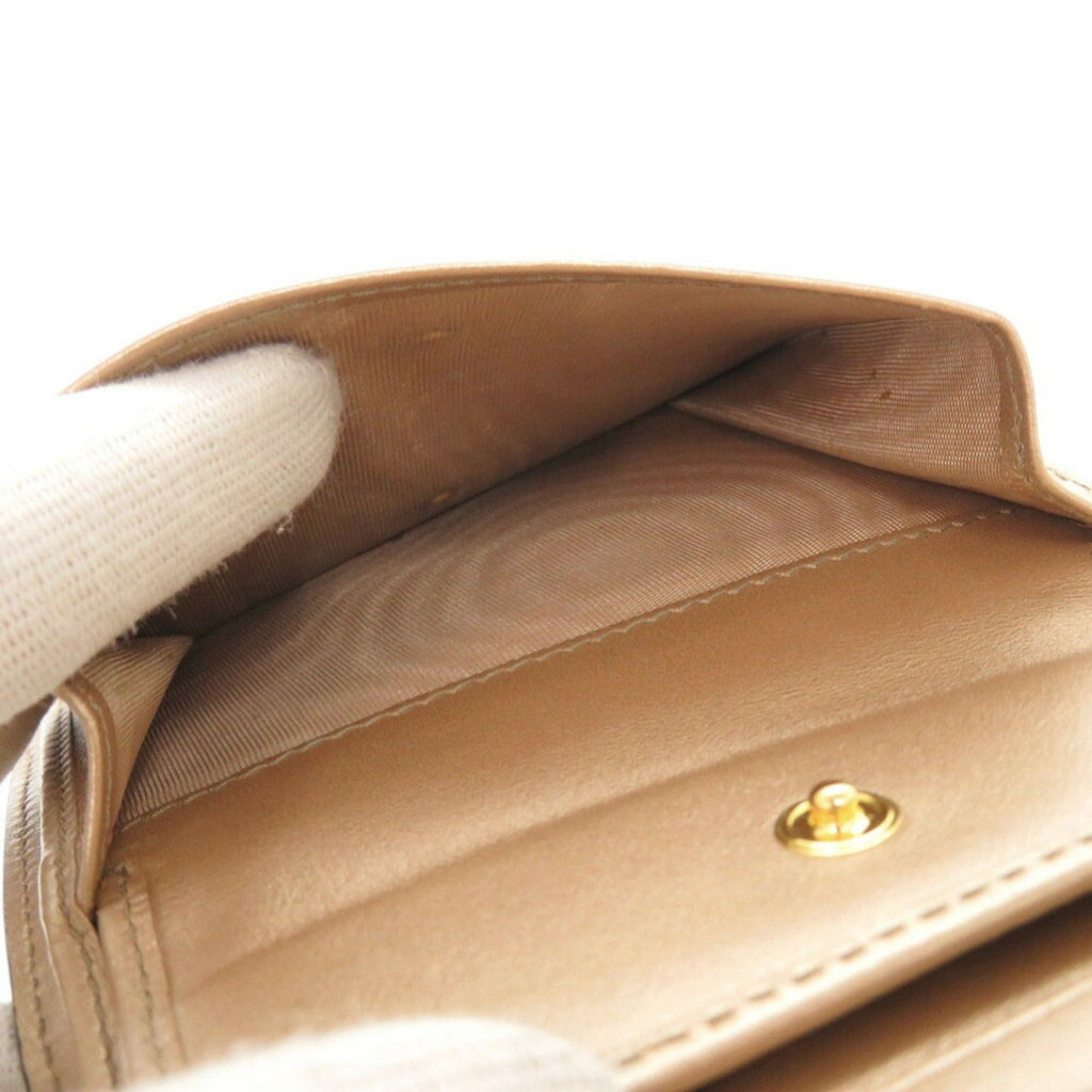 Prada Gold Saffiano Wallet (Bi-Fold) (Pre-Owned)