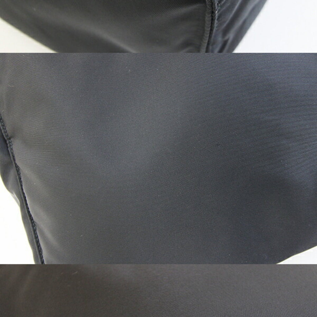 Prada Black Nero Nylon Leather Handbag (Pre-Owned)