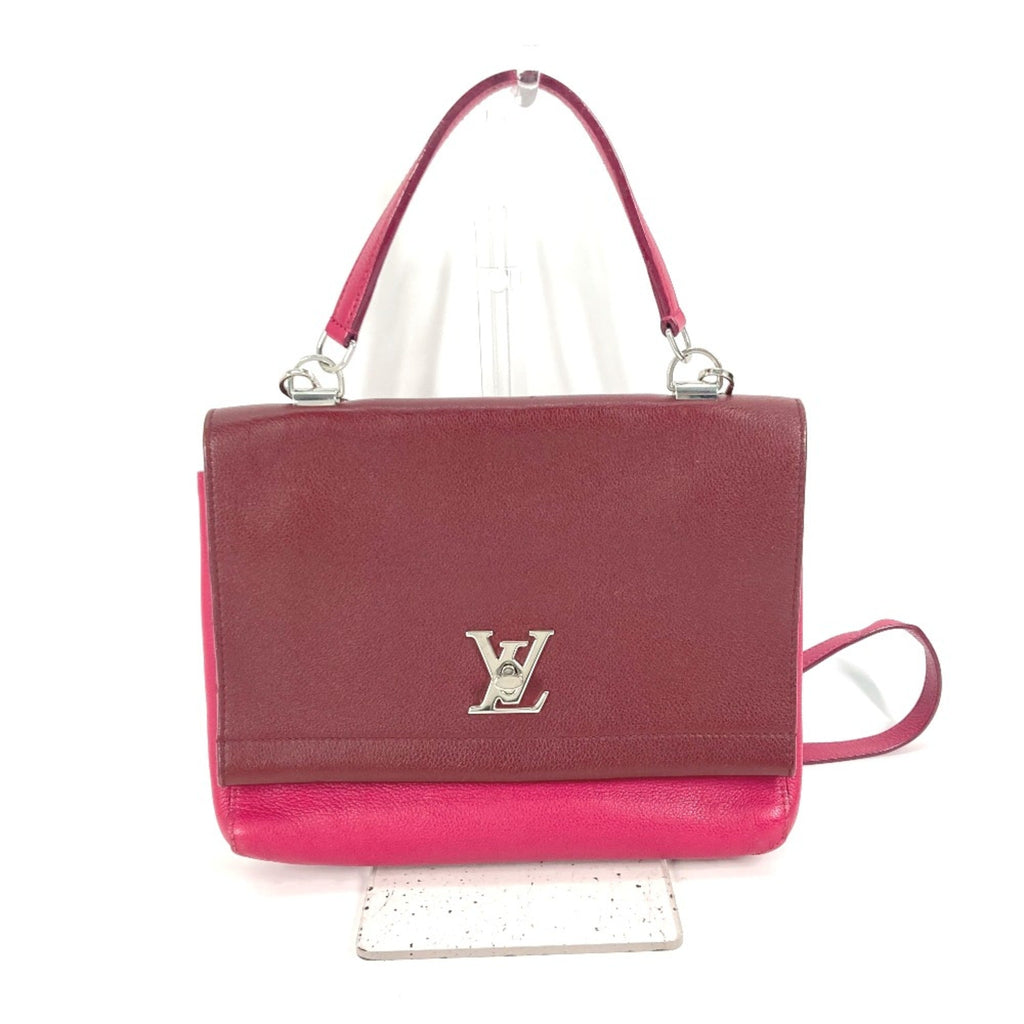 Louis Vuitton Purple Leather Handbag (Pre-Owned)