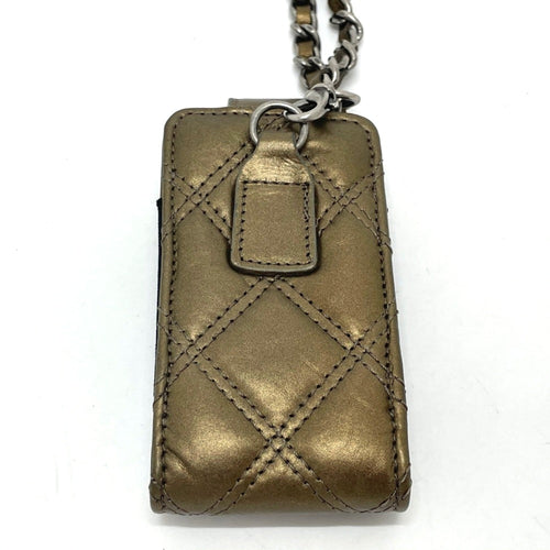 Chanel Gold Leather Shoulder Bag (Pre-Owned)