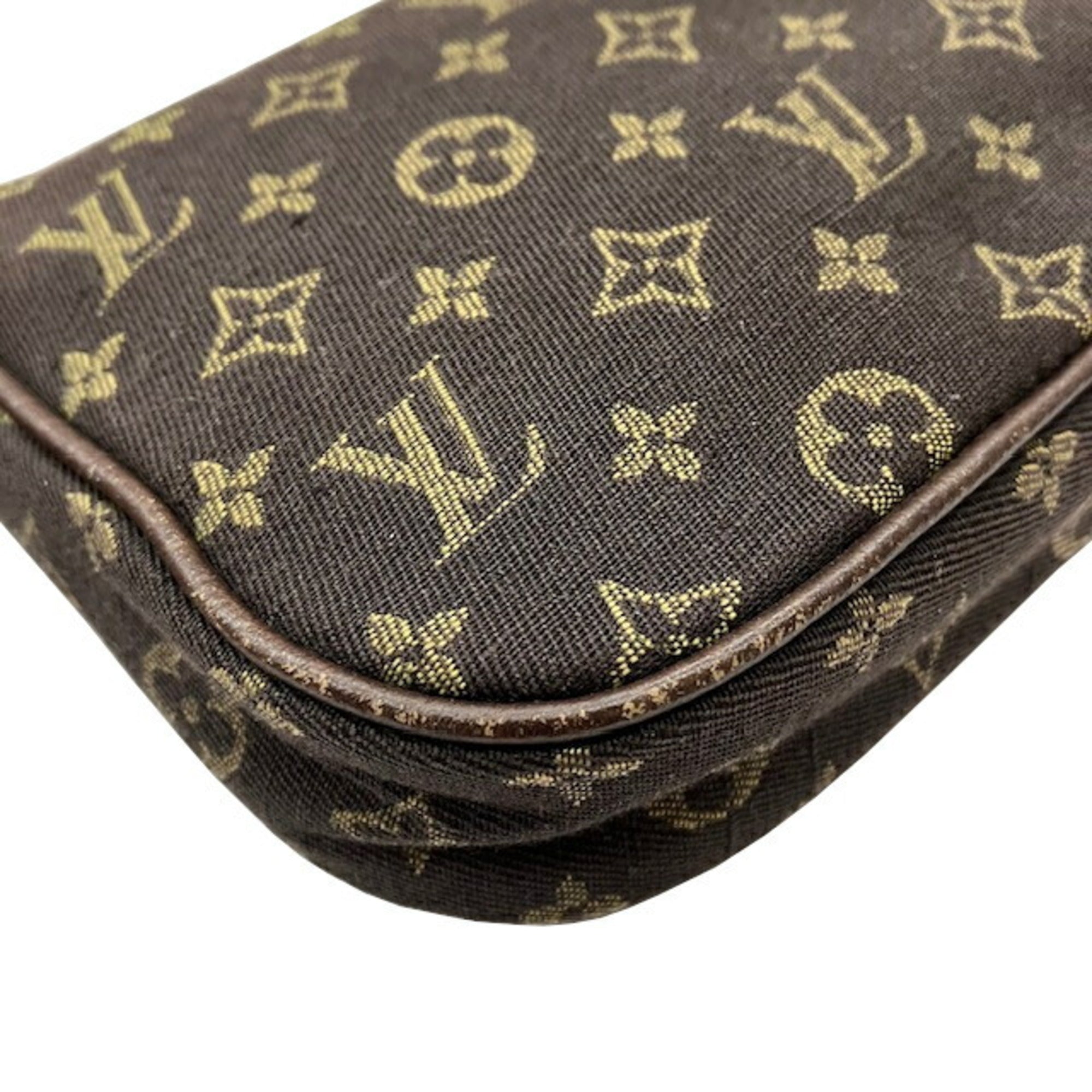 Louis Vuitton Brown Ebene Monogram Mini Lin Pouch (Pre-Owned)