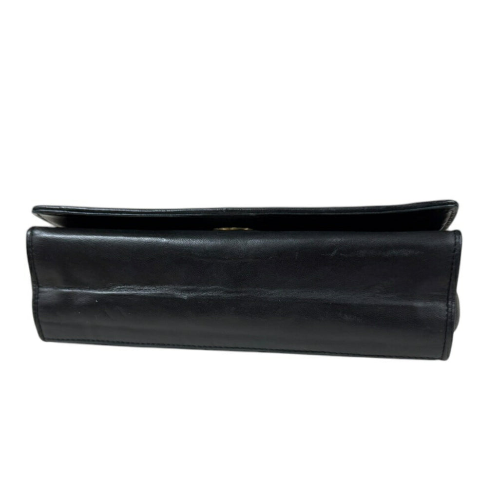 Chanel Black Leather Shoulder Bag (Pre-Owned)