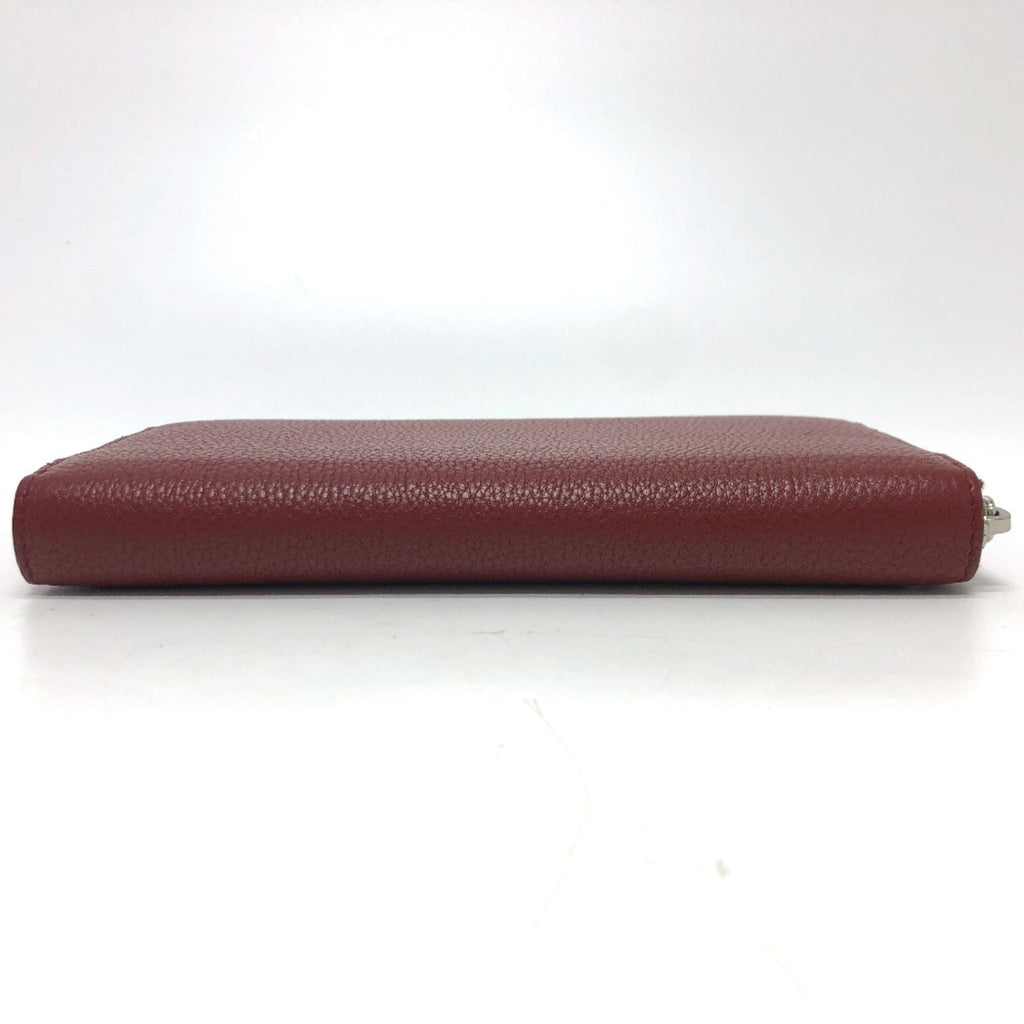 Prada Red Leather Long Wallet (Bi-Fold) (Pre-Owned)