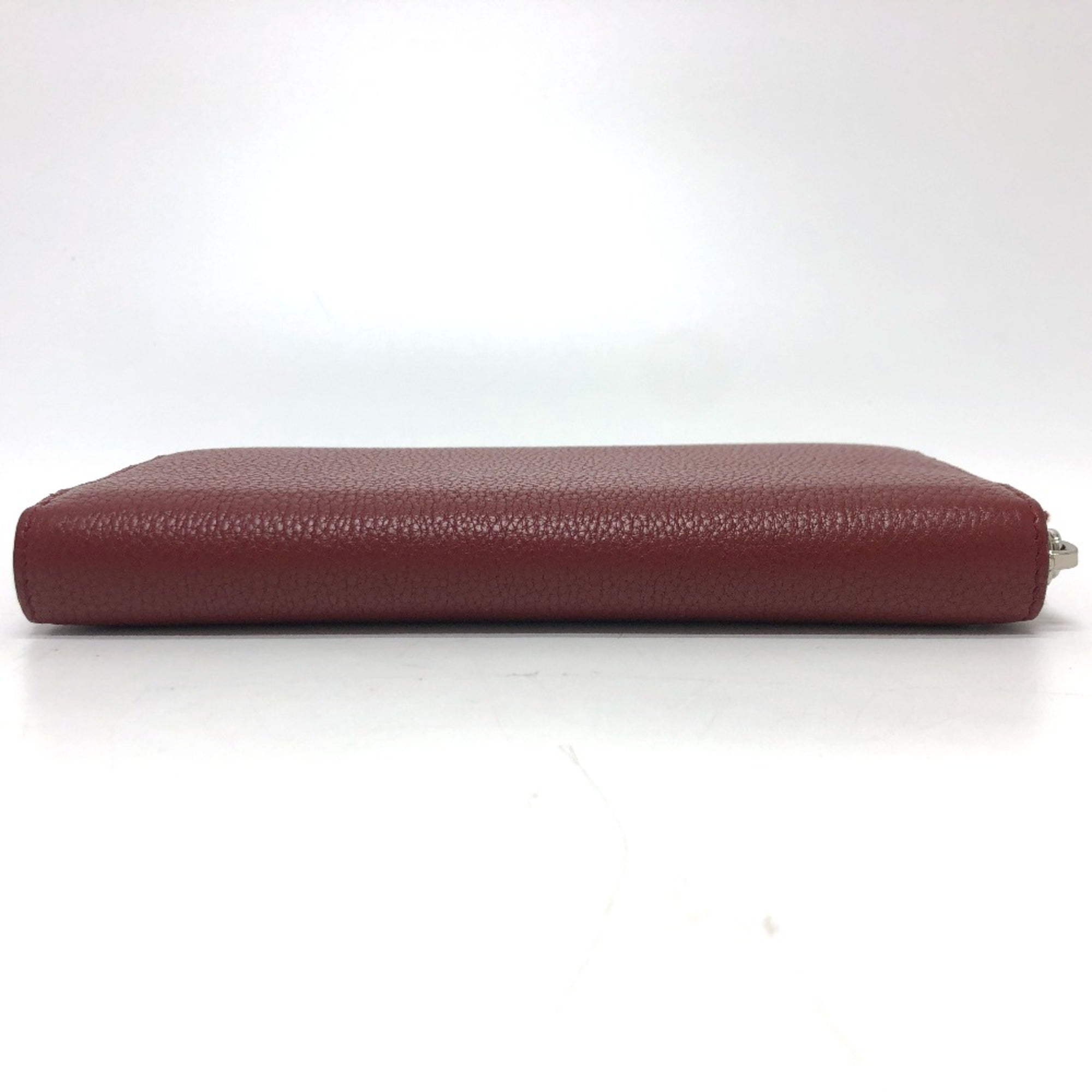 Prada Red Leather Long Wallet (Bi-Fold) (Pre-Owned)