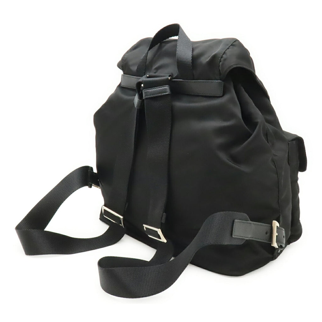Prada Black Nero Nylon Leather Backpack (Pre-Owned)