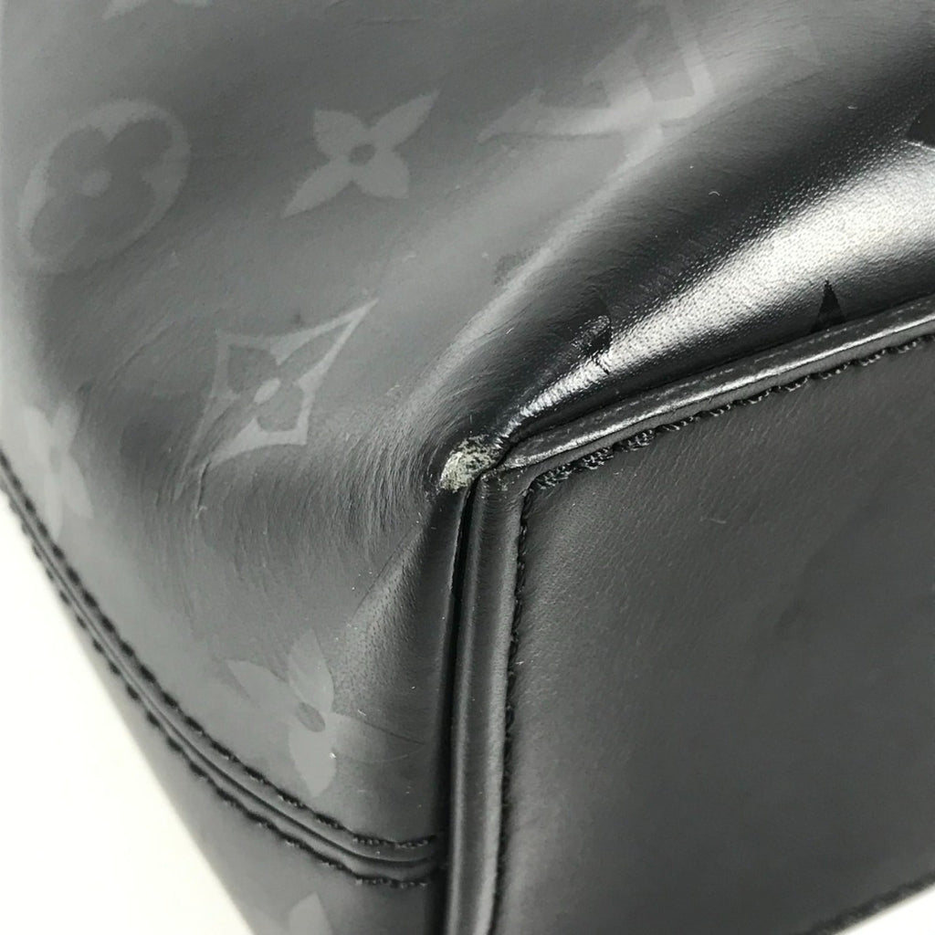 Louis Vuitton Black Noir Leather Briefcase Handbag Tote Bag (Pre-Owned)