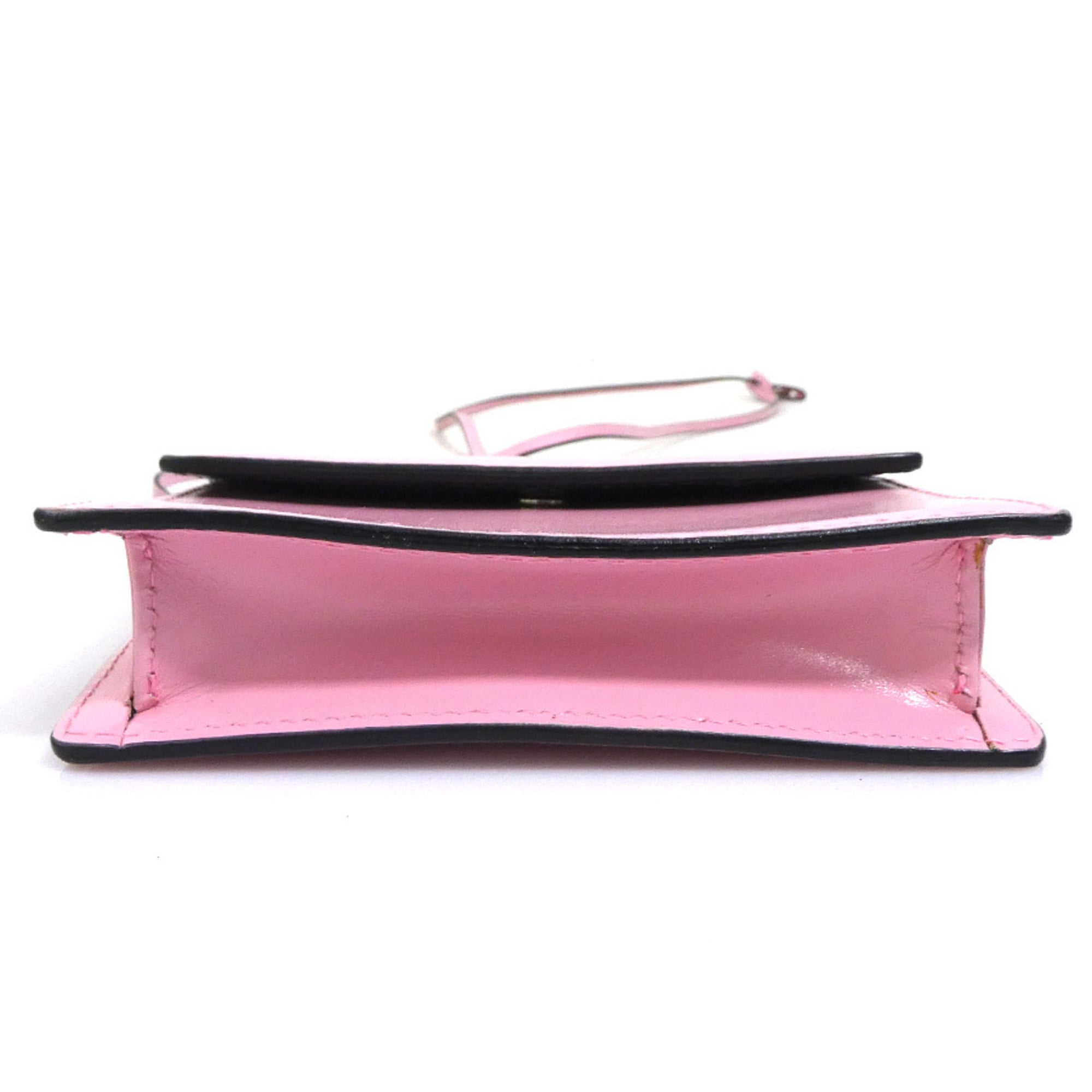 Prada Pink Leather Pochette (Pre-Owned)