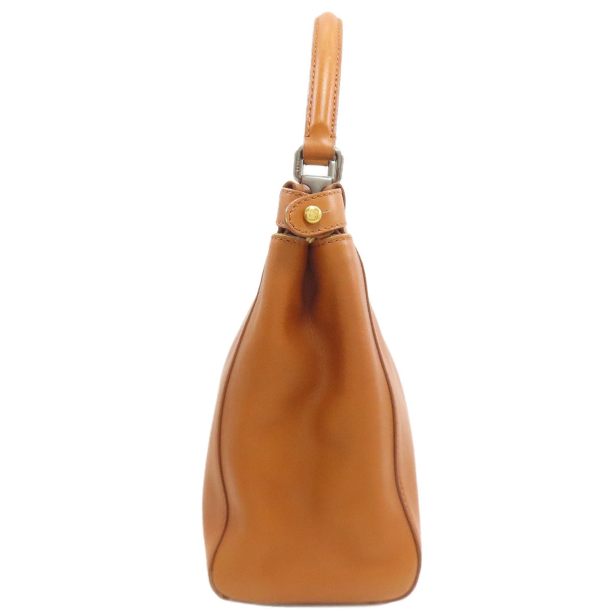 Fendi Brown Leather Handbag (Pre-Owned)