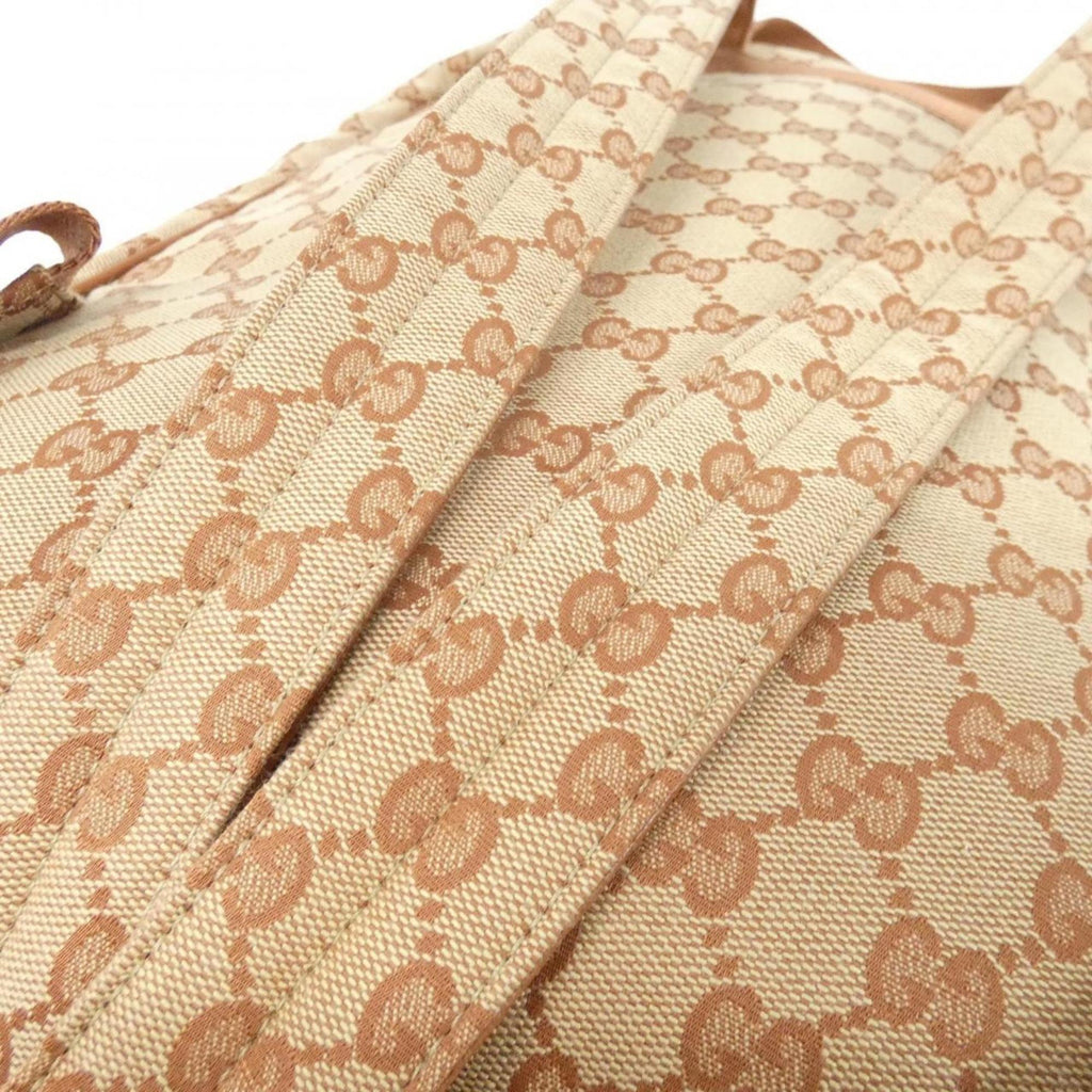 Gucci Beige Gg Canvas Backpack (Pre-Owned)