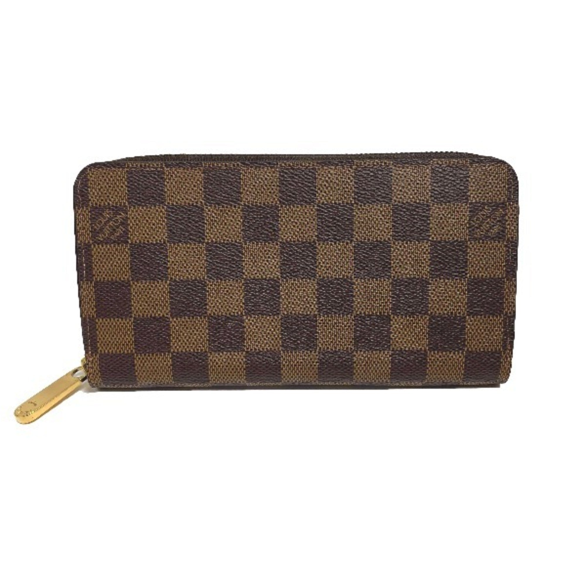 Louis Vuitton Brown Damier Canvas Long Wallet (Bi-Fold) (Pre-Owned)