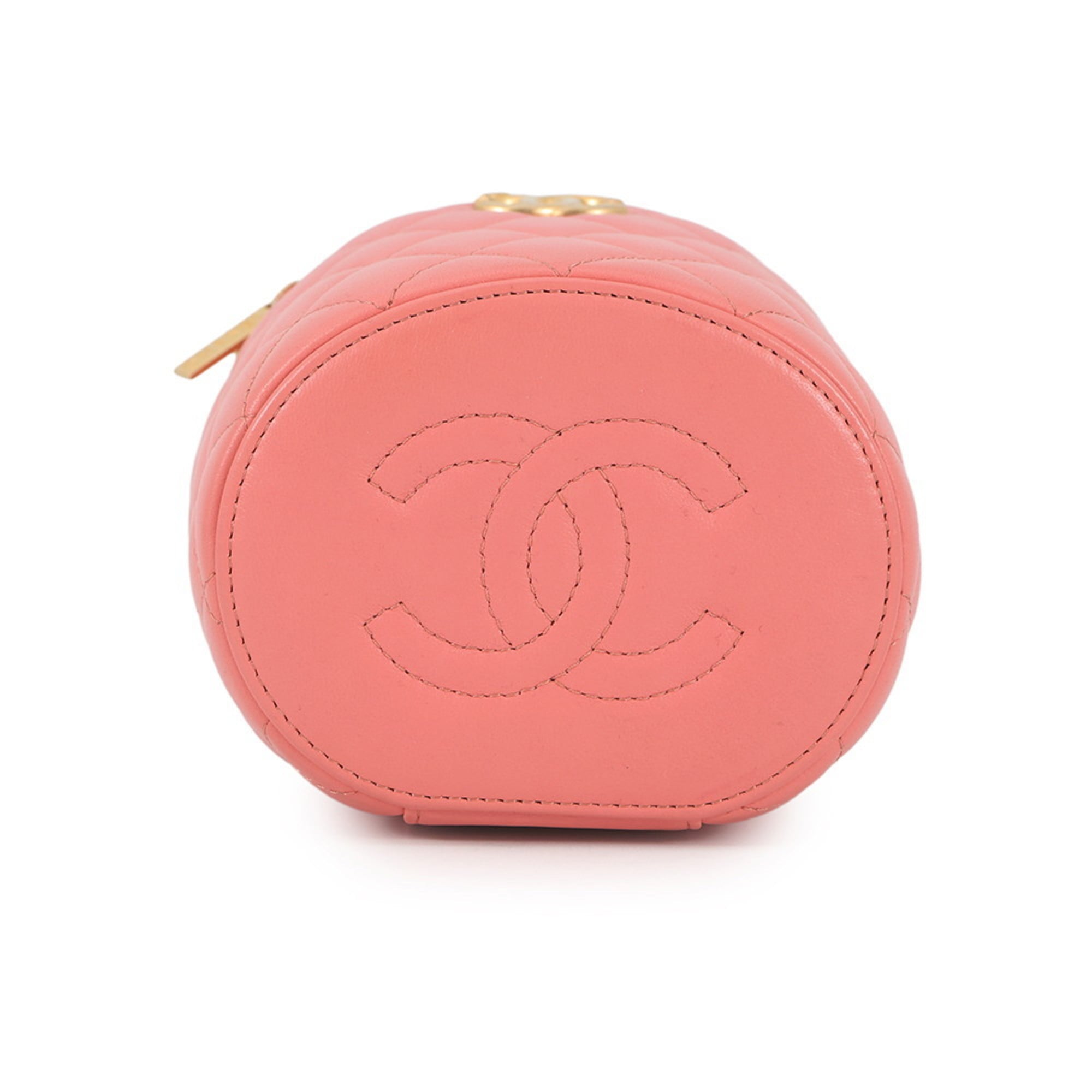 Chanel Pink Leather Shoulder Bag (Pre-Owned)