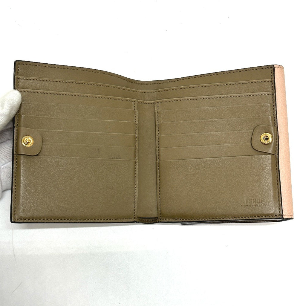 Fendi Pink Leather Wallet (Bi-Fold) (Pre-Owned)
